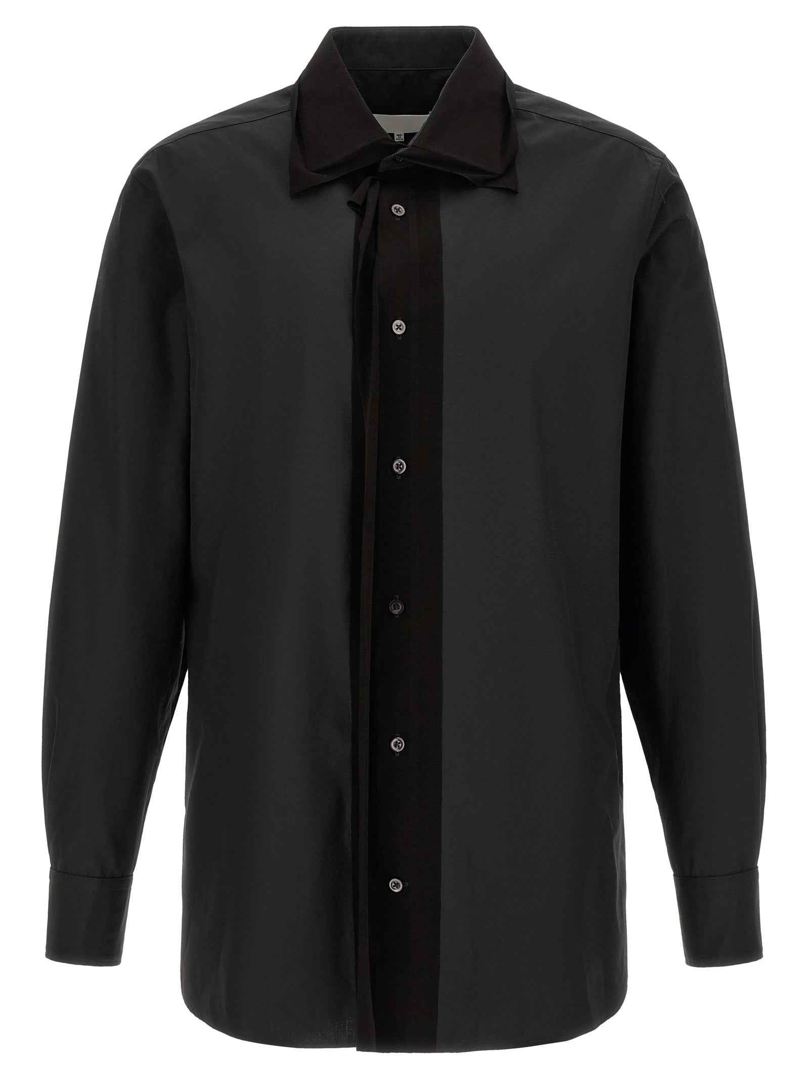 Maison Margiela Black Cotton Blouse