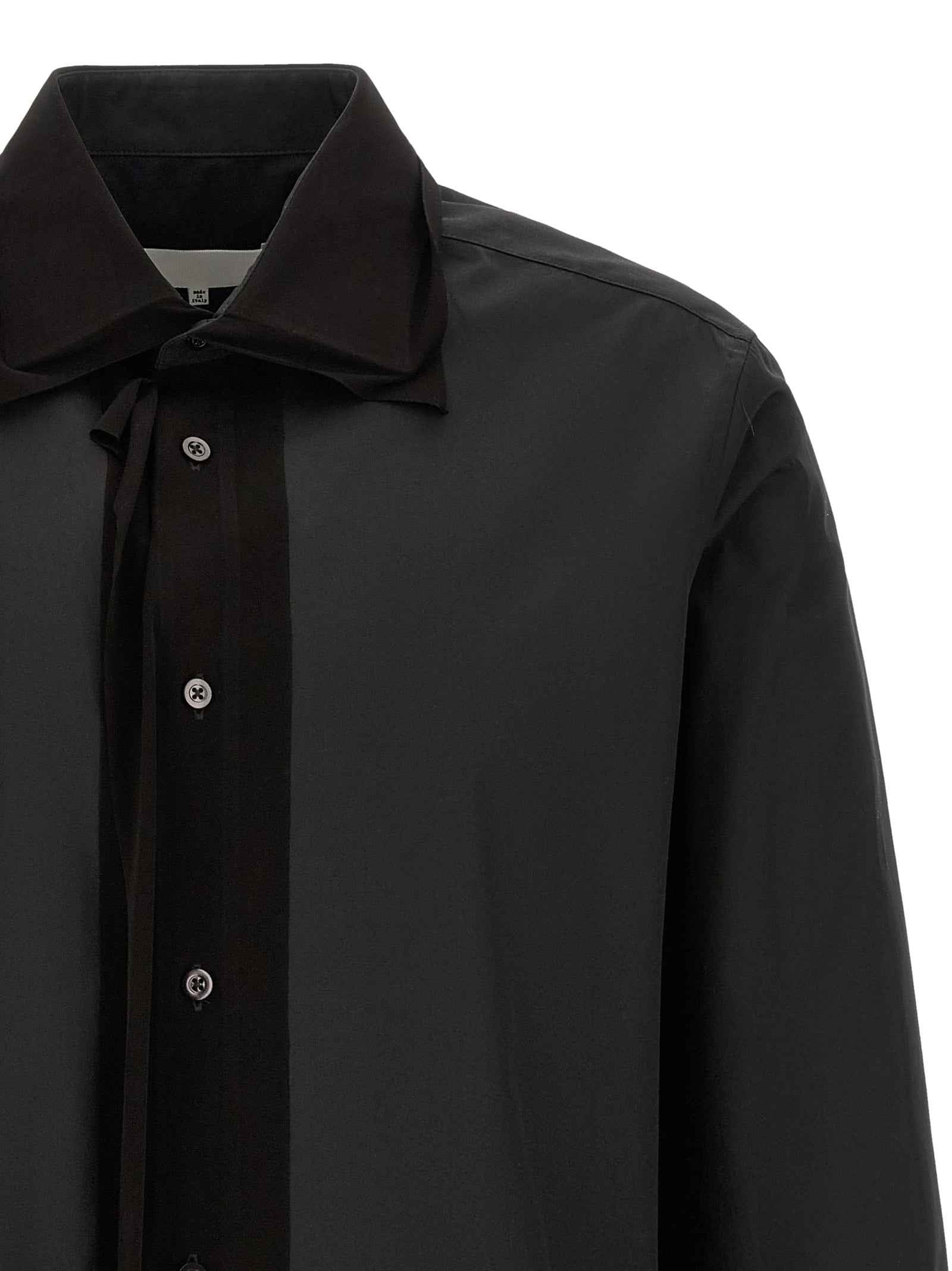 Maison Margiela Black Cotton Blouse