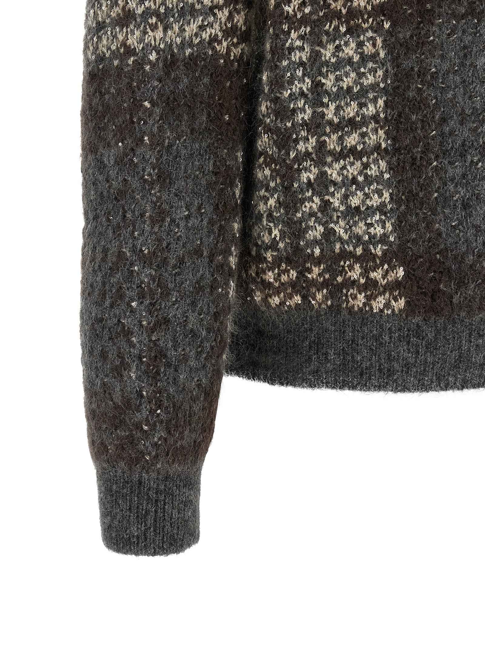 Brunello Cucinelli Gray Fabric Cardigan