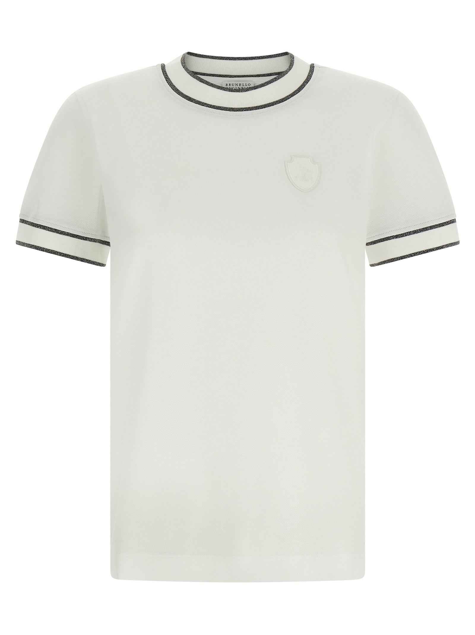Brunello Cucinelli White Cotton T-Shirt