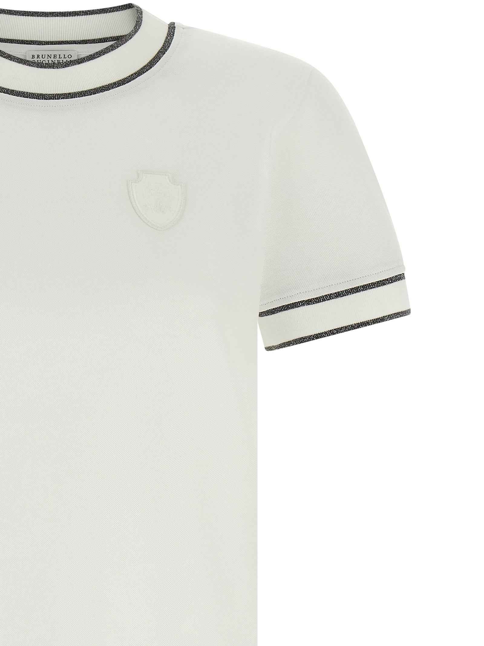 Brunello Cucinelli White Cotton T-Shirt