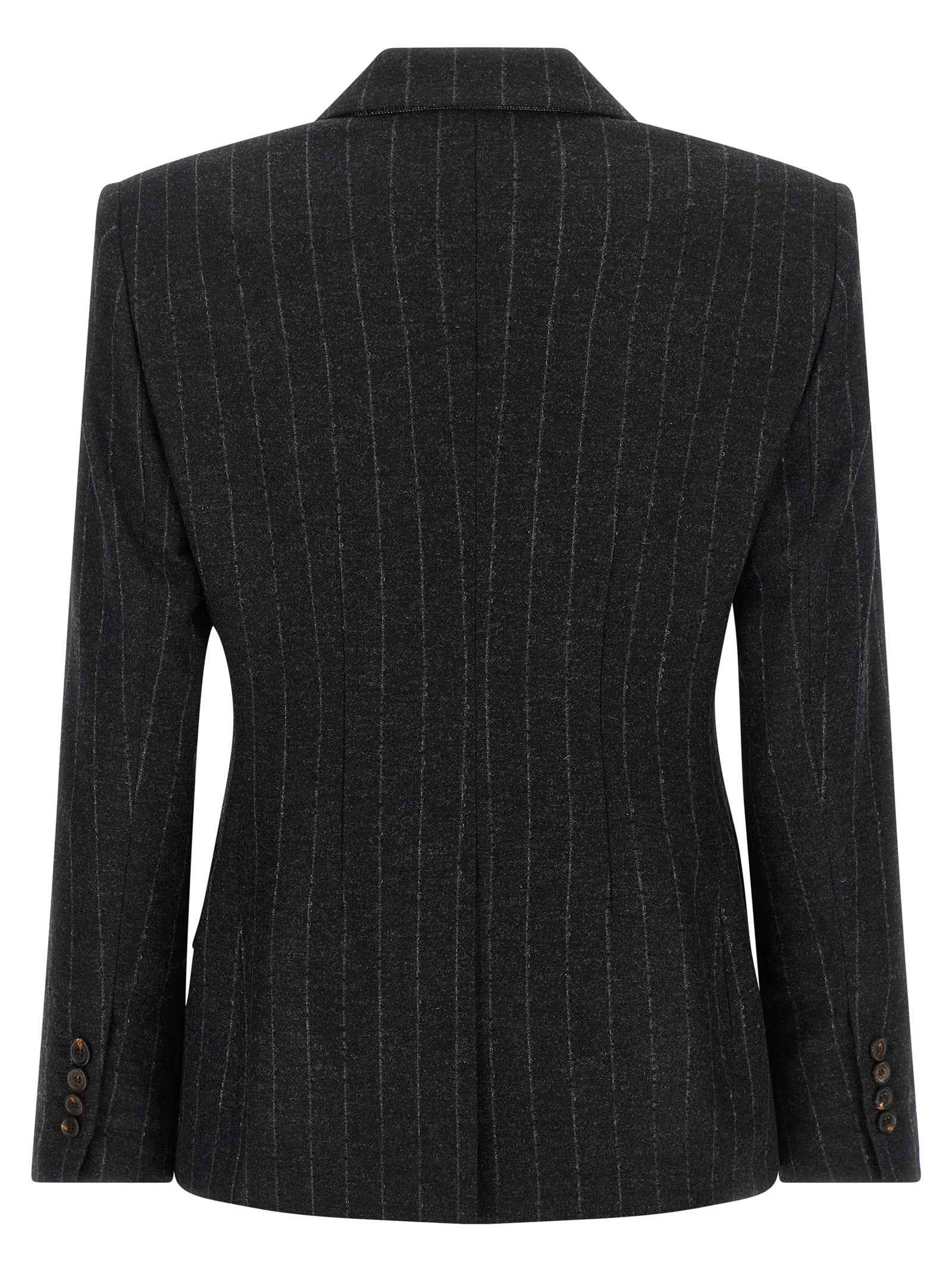 Brunello Cucinelli Gray Virgin Wool Blazer