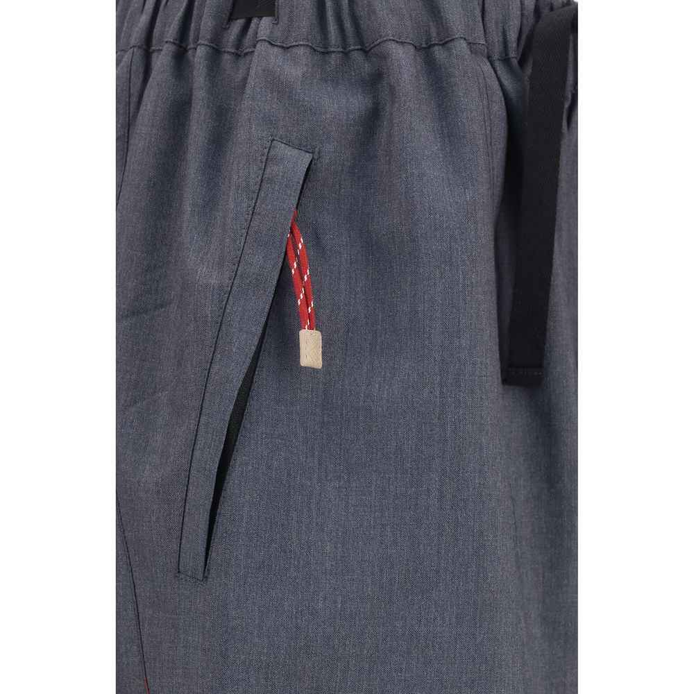 Prada Gray Wool Oves Aries Casual Pants
