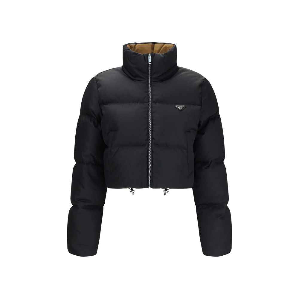 Prada Black Goose Down Full-Length Jacket