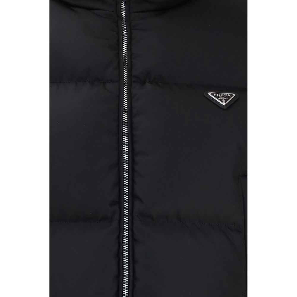 Prada Black Goose Down Full-Length Jacket