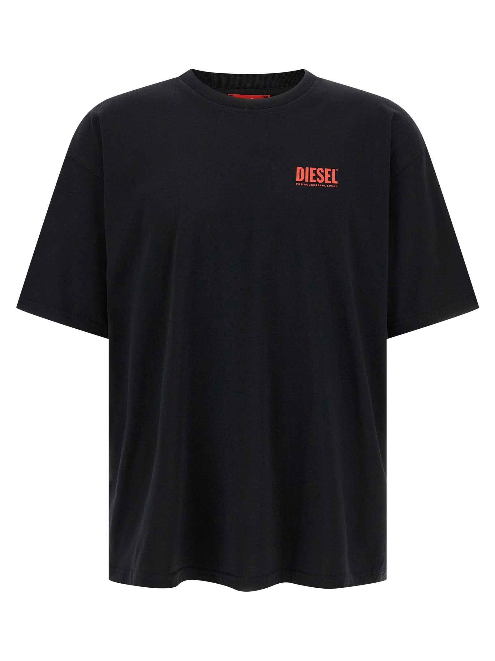Diesel Black Cotton T-Shirt