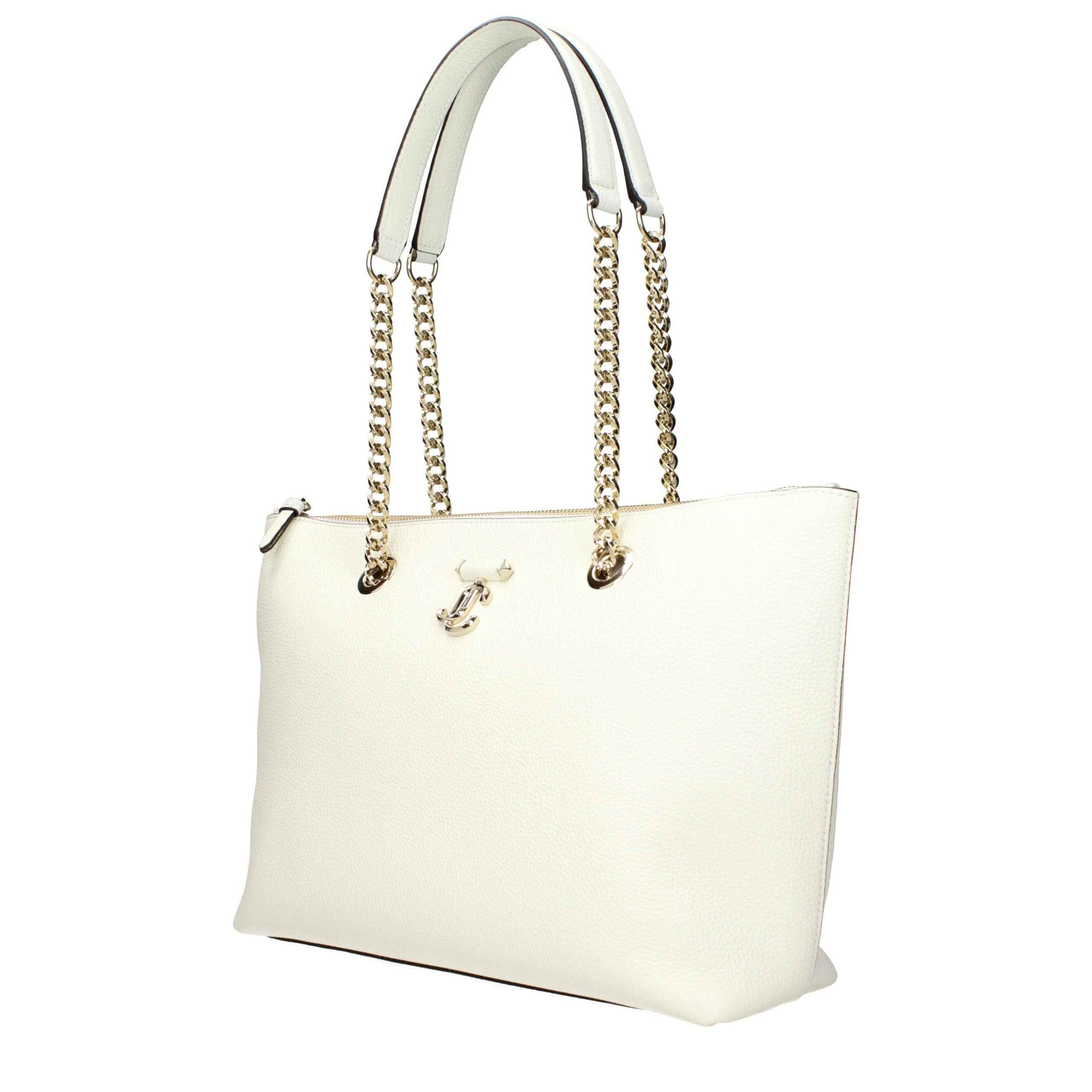 Jimmy Choo White Leather Shoulder Bag