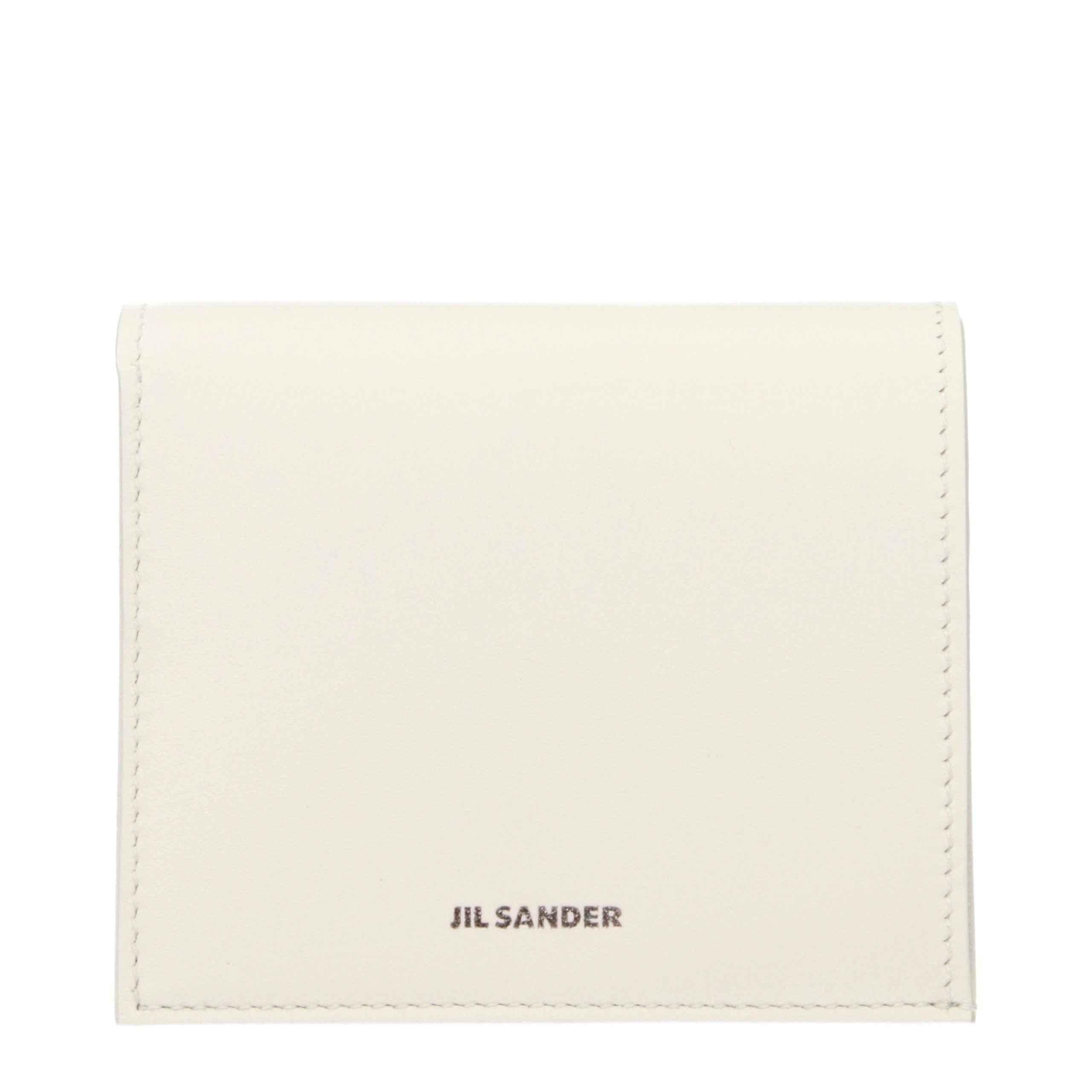 Jil Sander White Leather Wallet