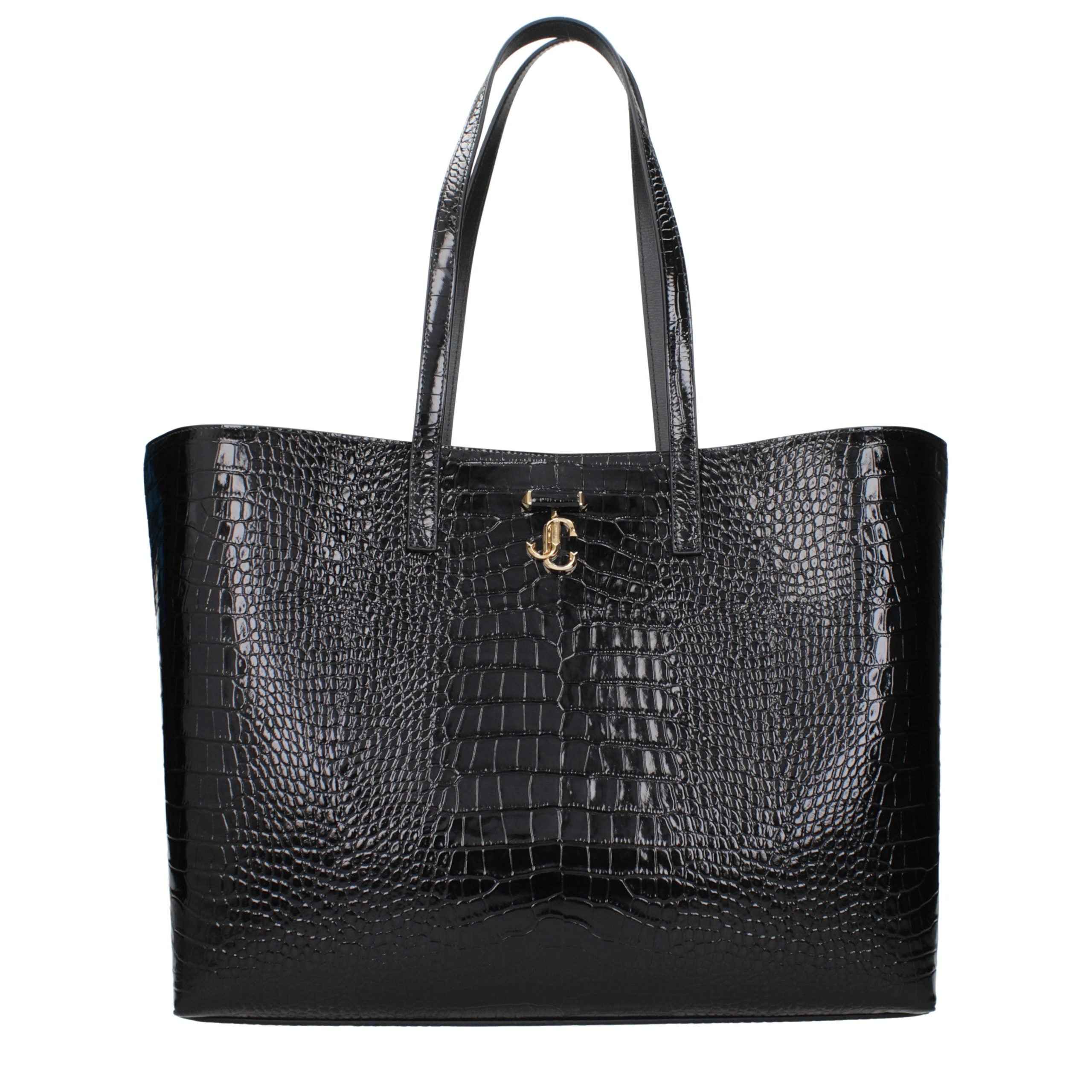 Jimmy Choo Black Leather Shoulder Bag