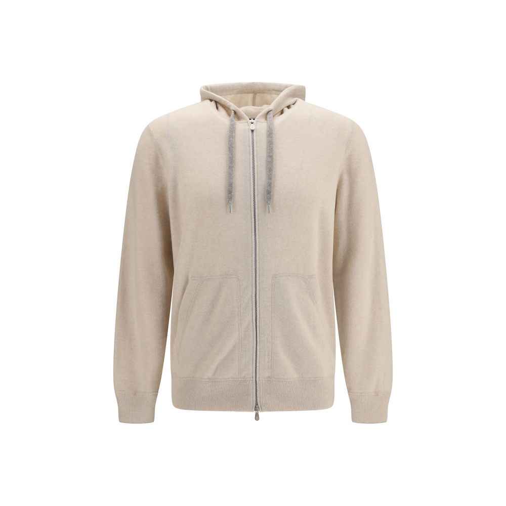 Brunello Cucinelli Beige Cashmere Sweatshirt