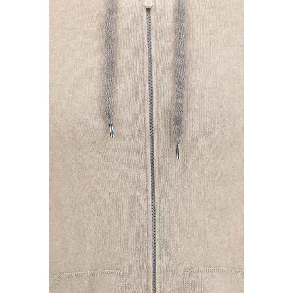 Brunello Cucinelli Beige Cashmere Sweatshirt