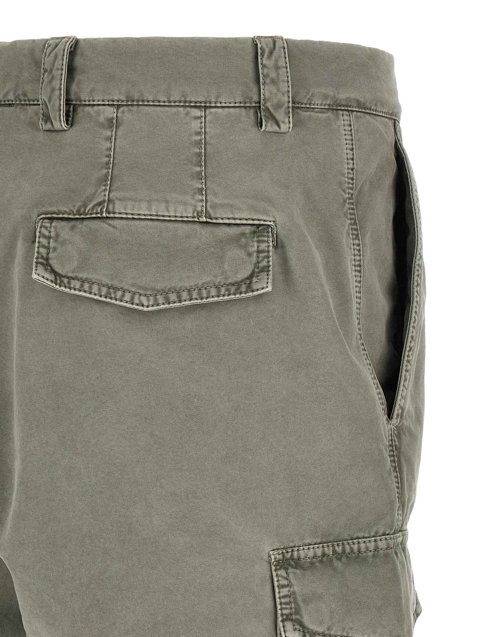 Brunello Cucinelli Bicolor Cotton Cargo Pants