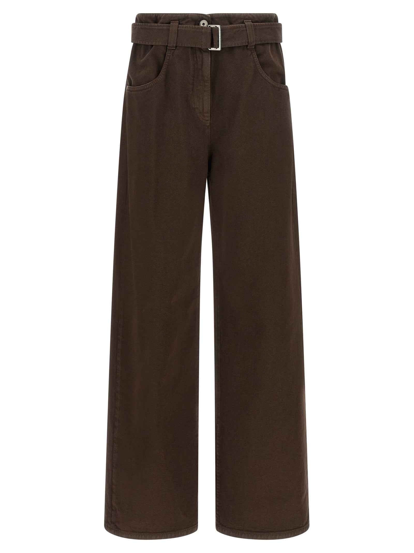 Brunello Cucinelli Brown Cotton Jeans Denim