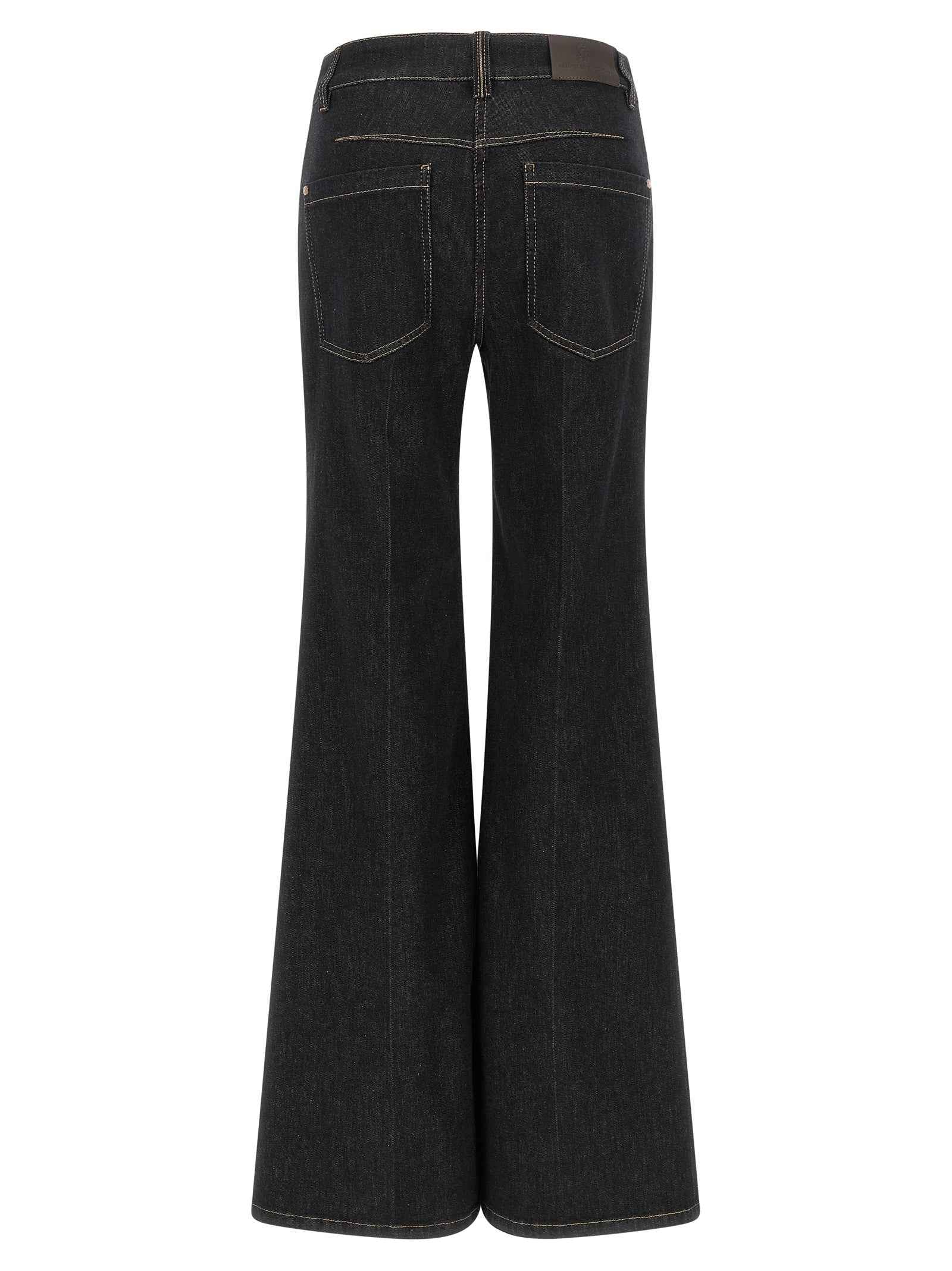 Brunello Cucinelli Blue Cotton Flared Jeans