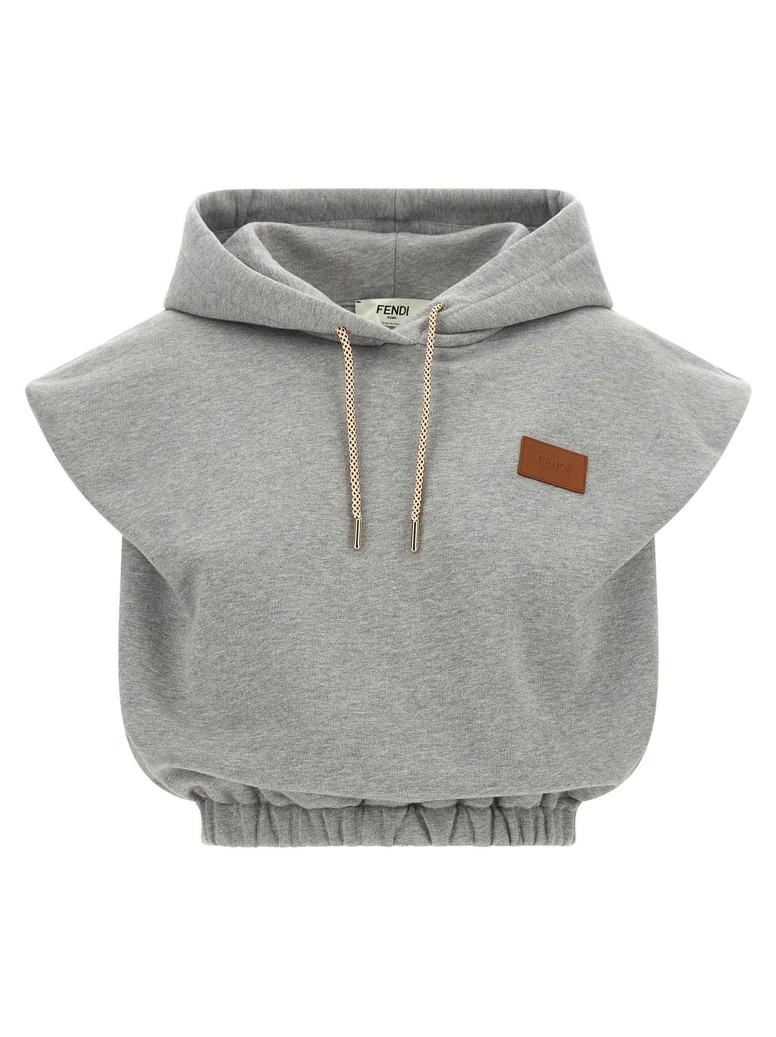 Fendi Gray Cotton Sweatshirt