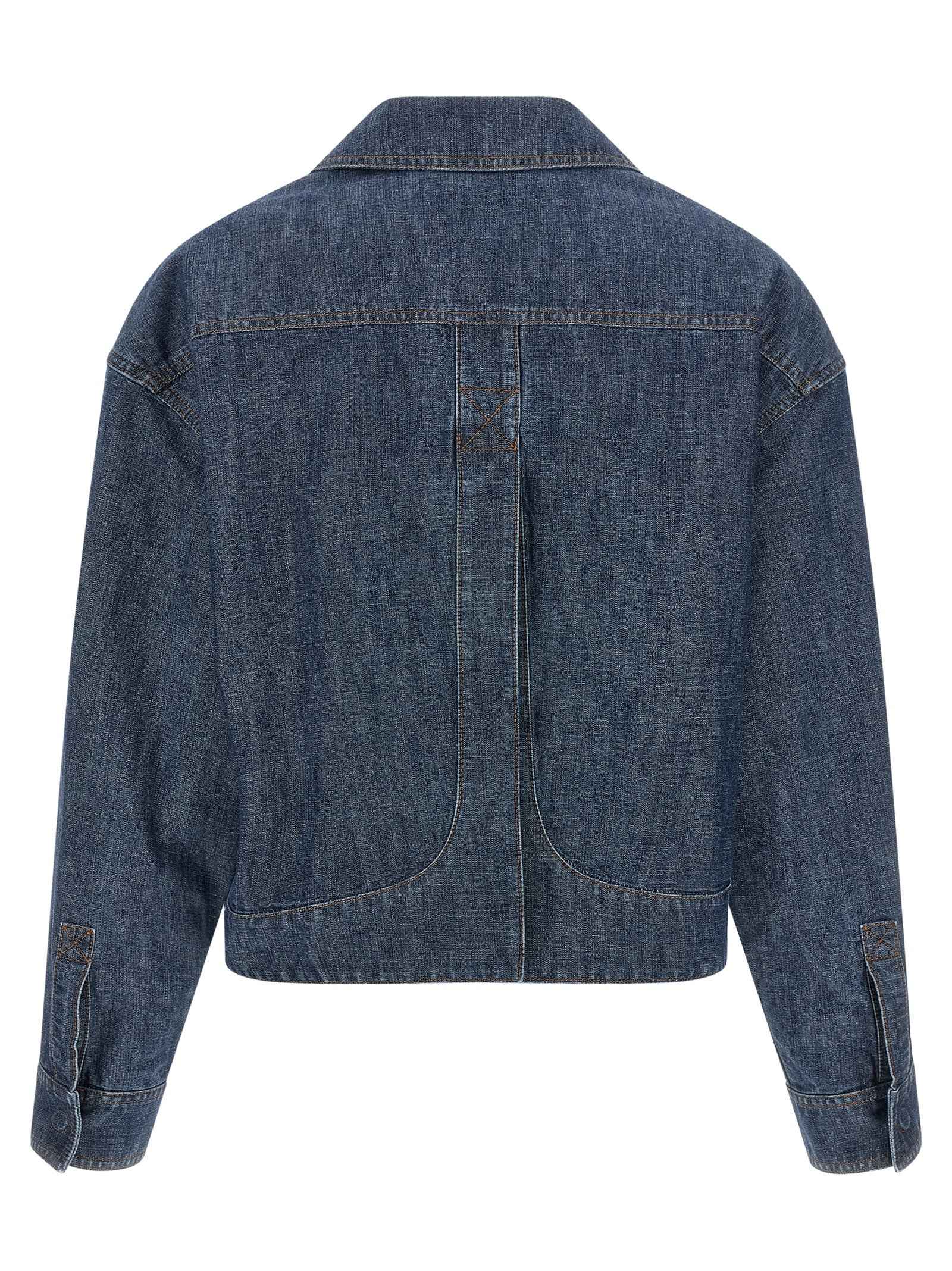 Fendi Blue Cotton Denim Jacket