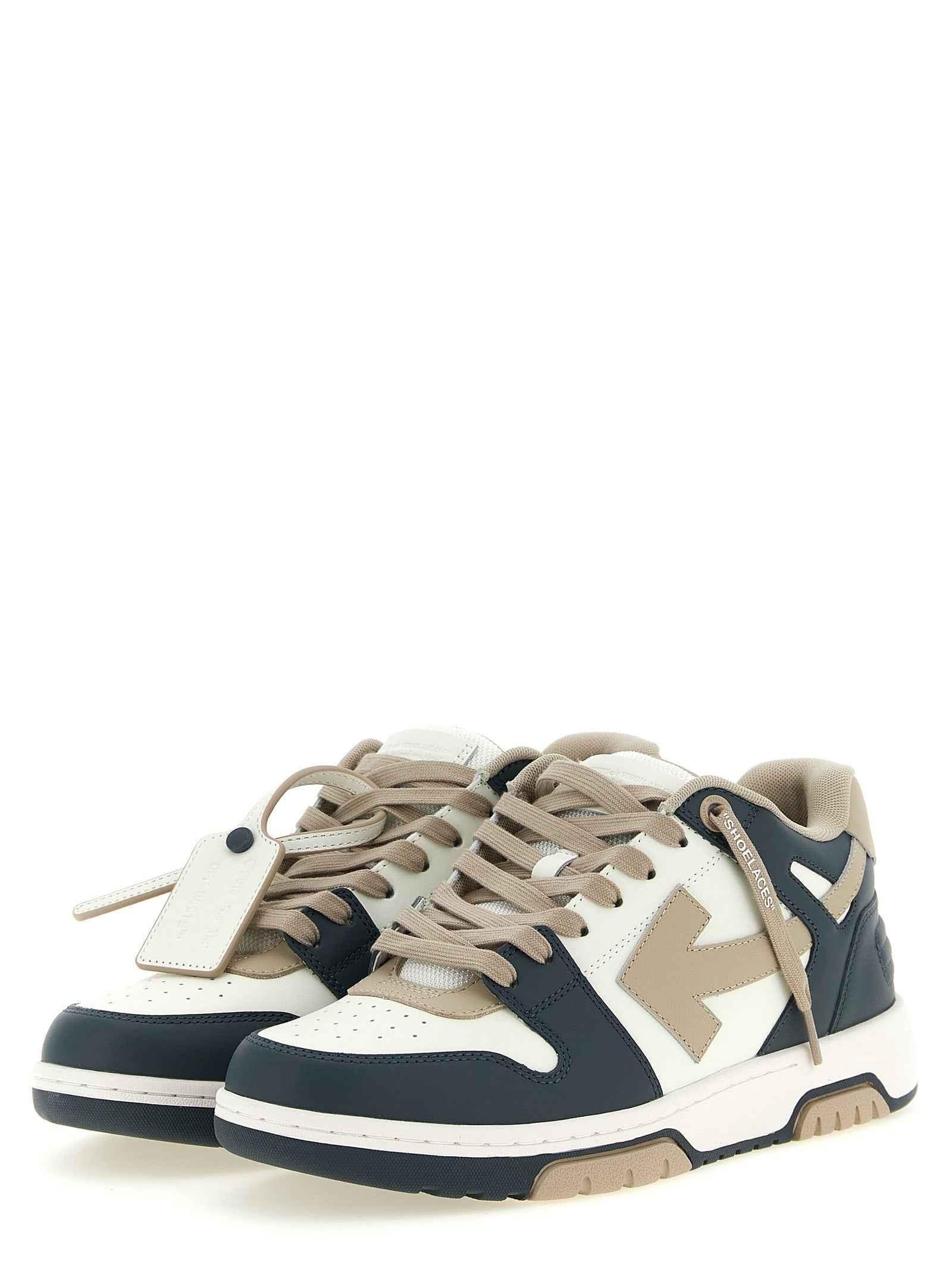 Off-White Multicolor Cowhide Low Top Sneakers
