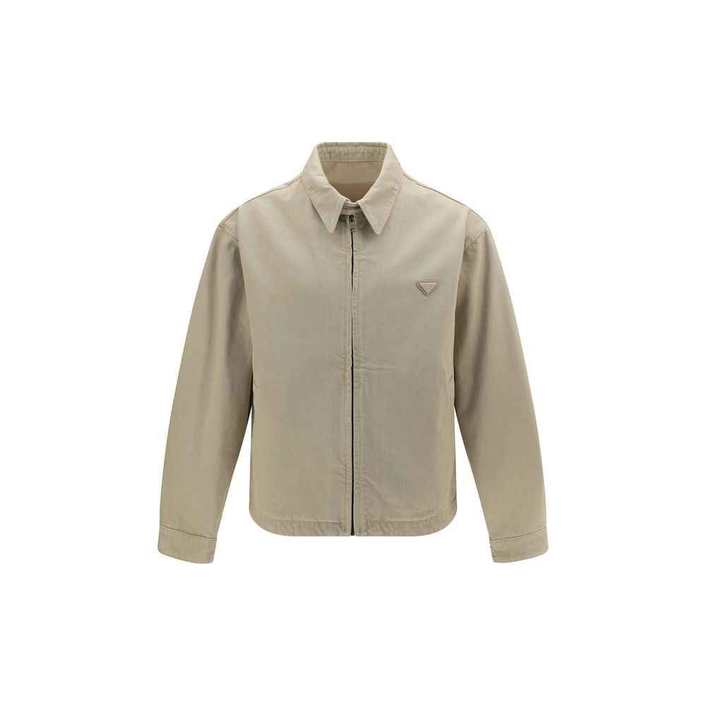 Prada Beige Cotton Denim Jacket