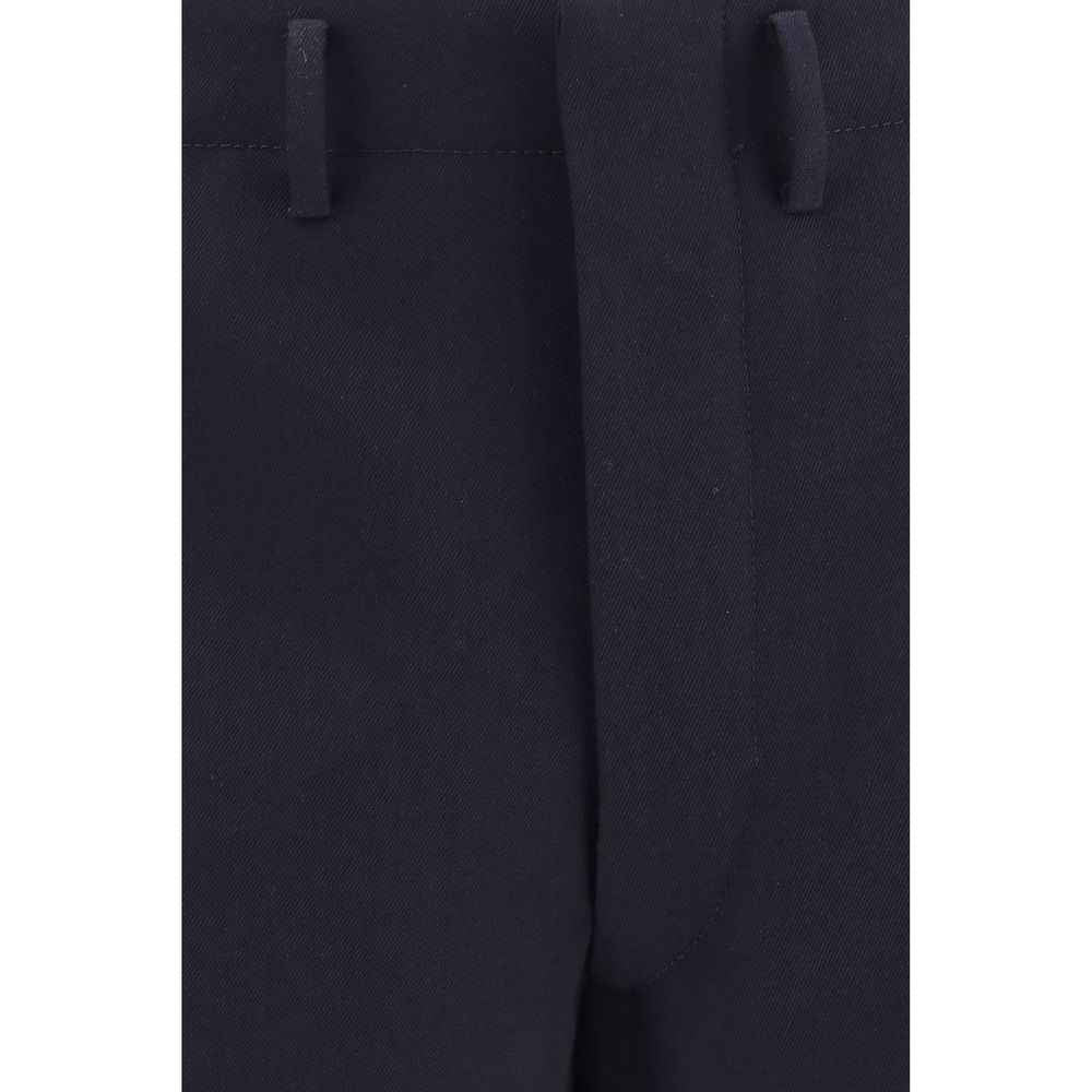 Prada Blue Wool Oves Aries Dress Pants