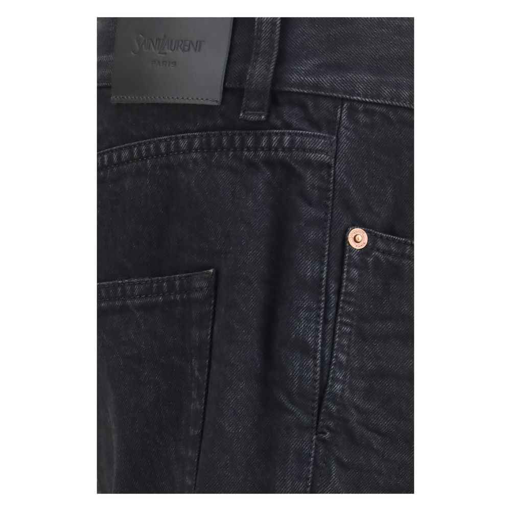 Saint Laurent Black Cotton Slim Fit Jeans
