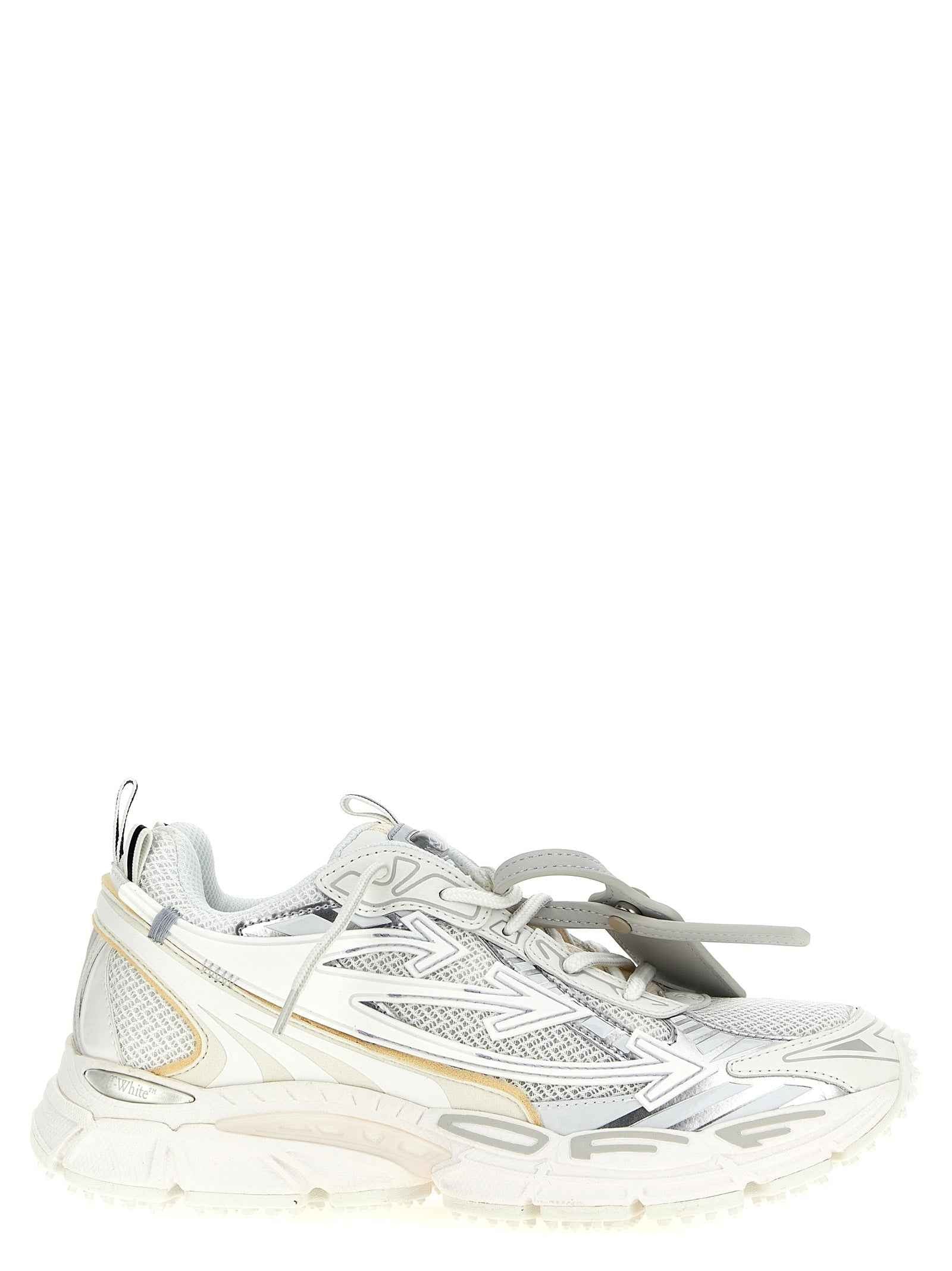 Off-White White Polyethylene Athletic Sneakers