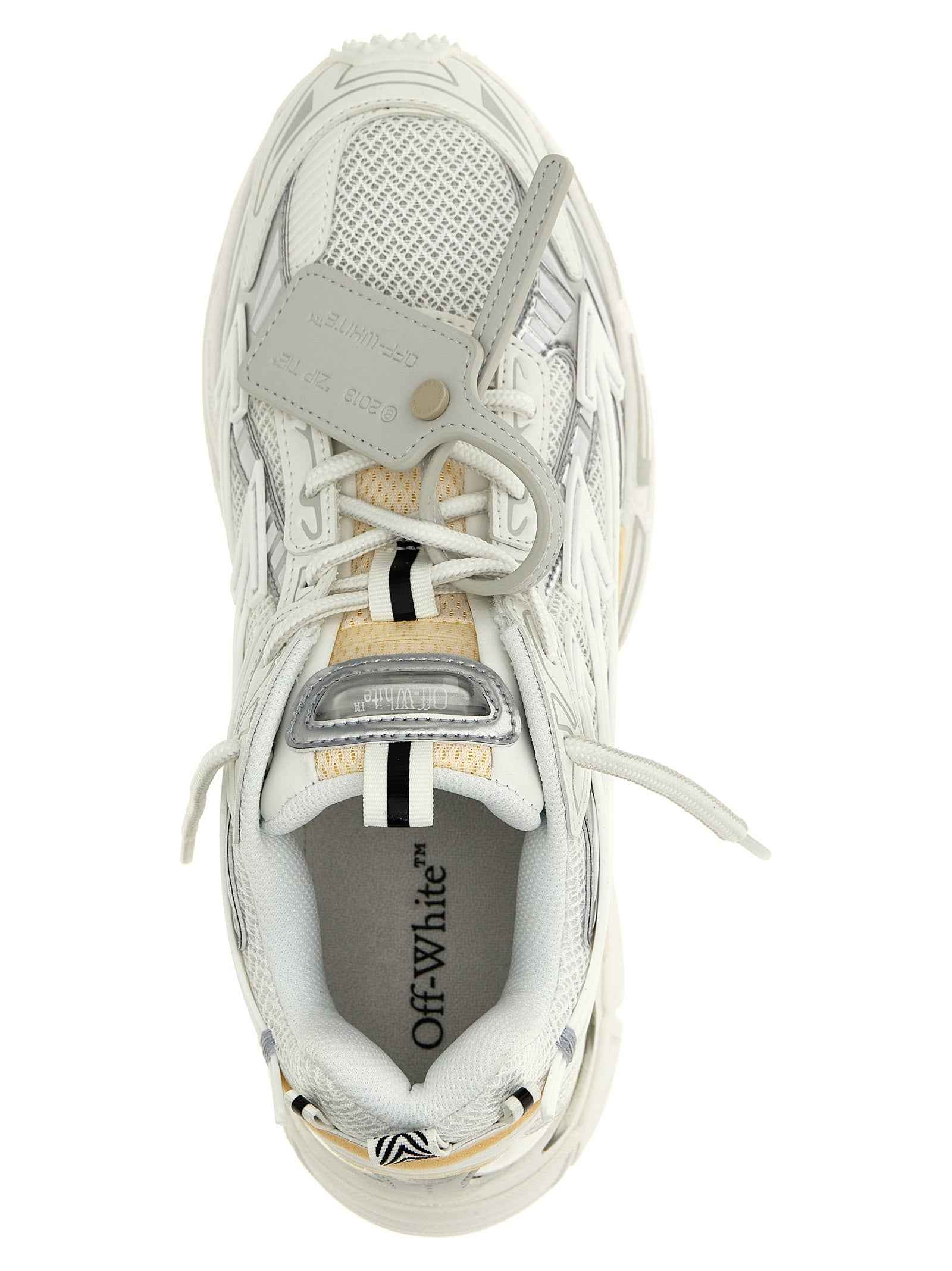 Off-White White Polyethylene Athletic Sneakers