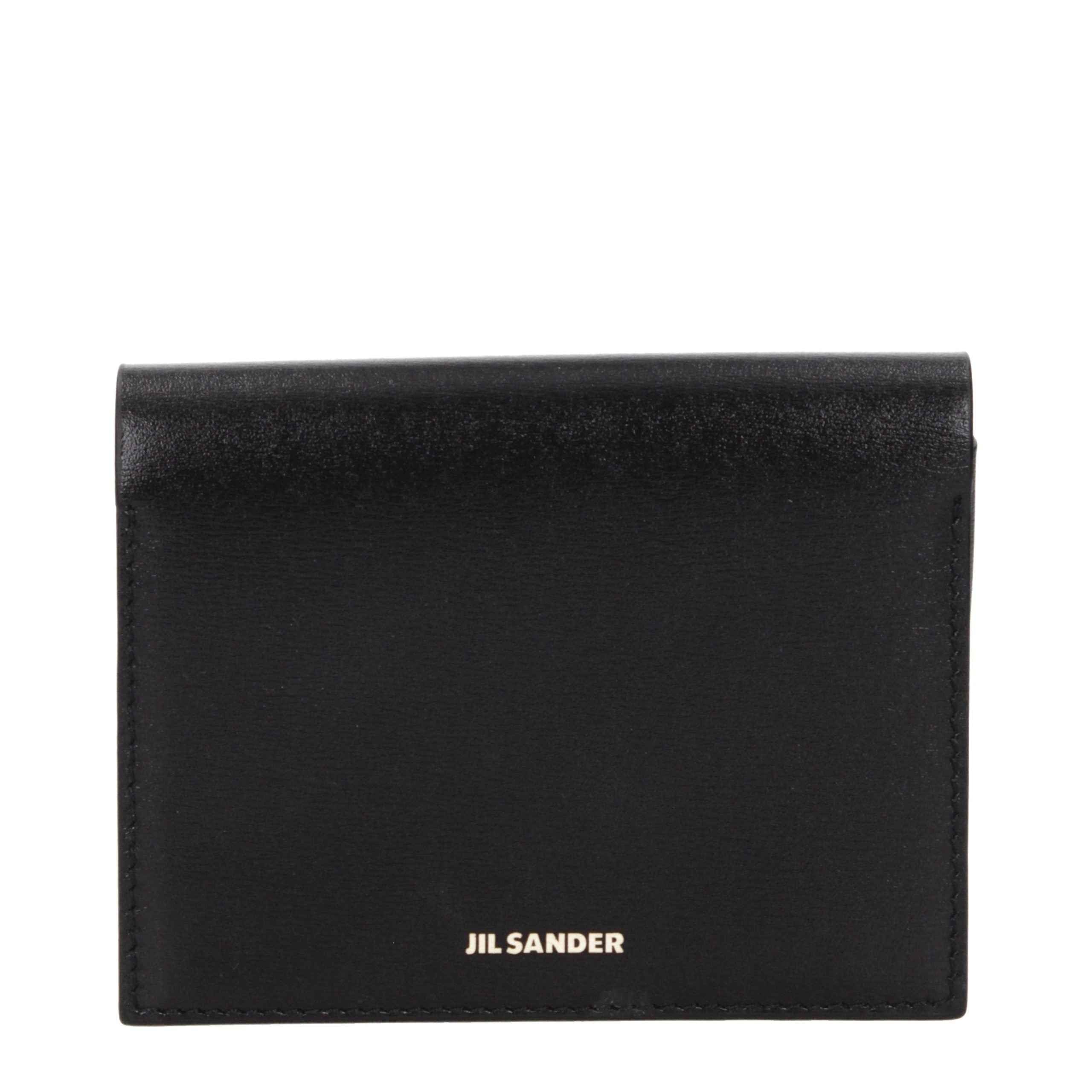 Jil Sander Black Leather Cardholder