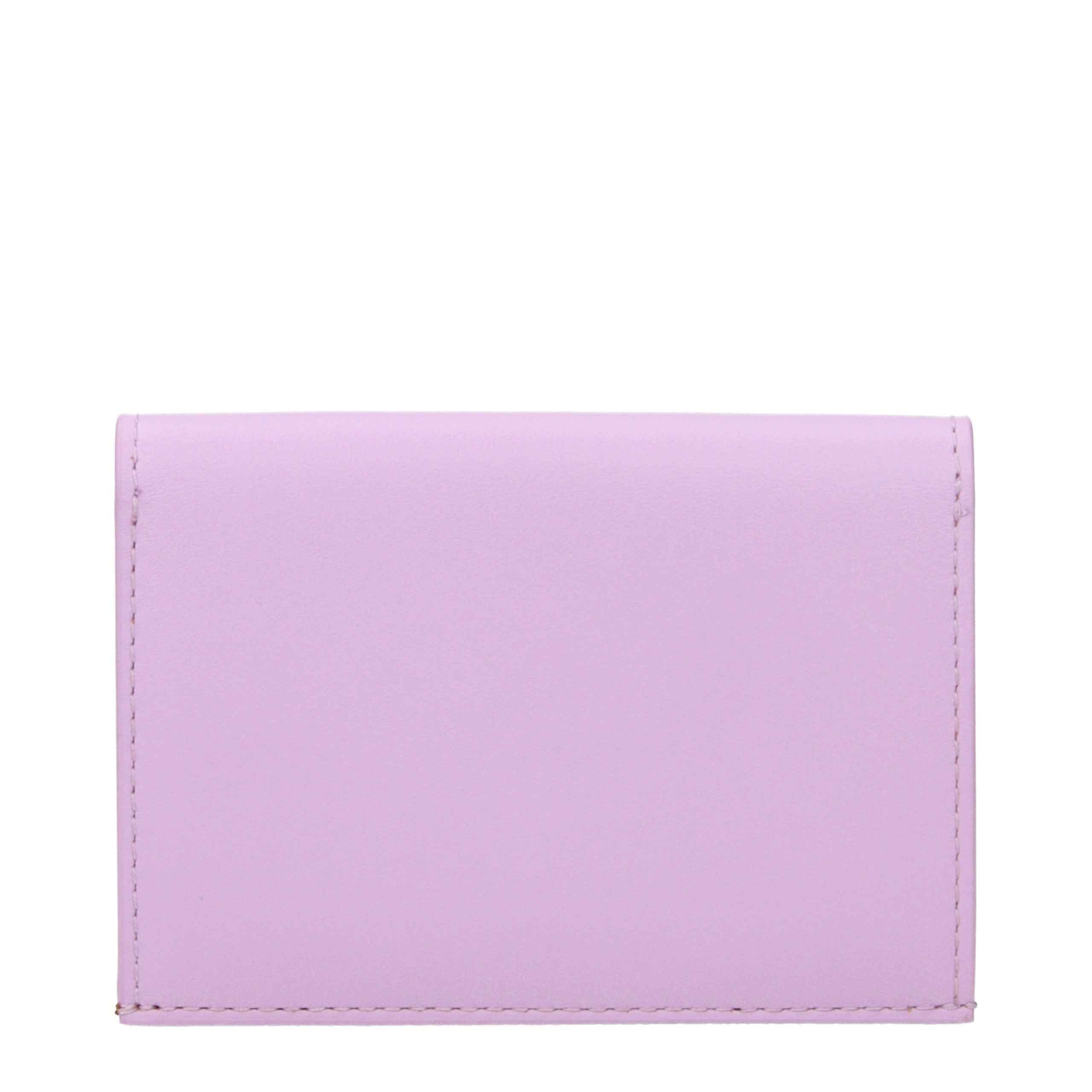 Jil Sander Pink Leather Cardholder
