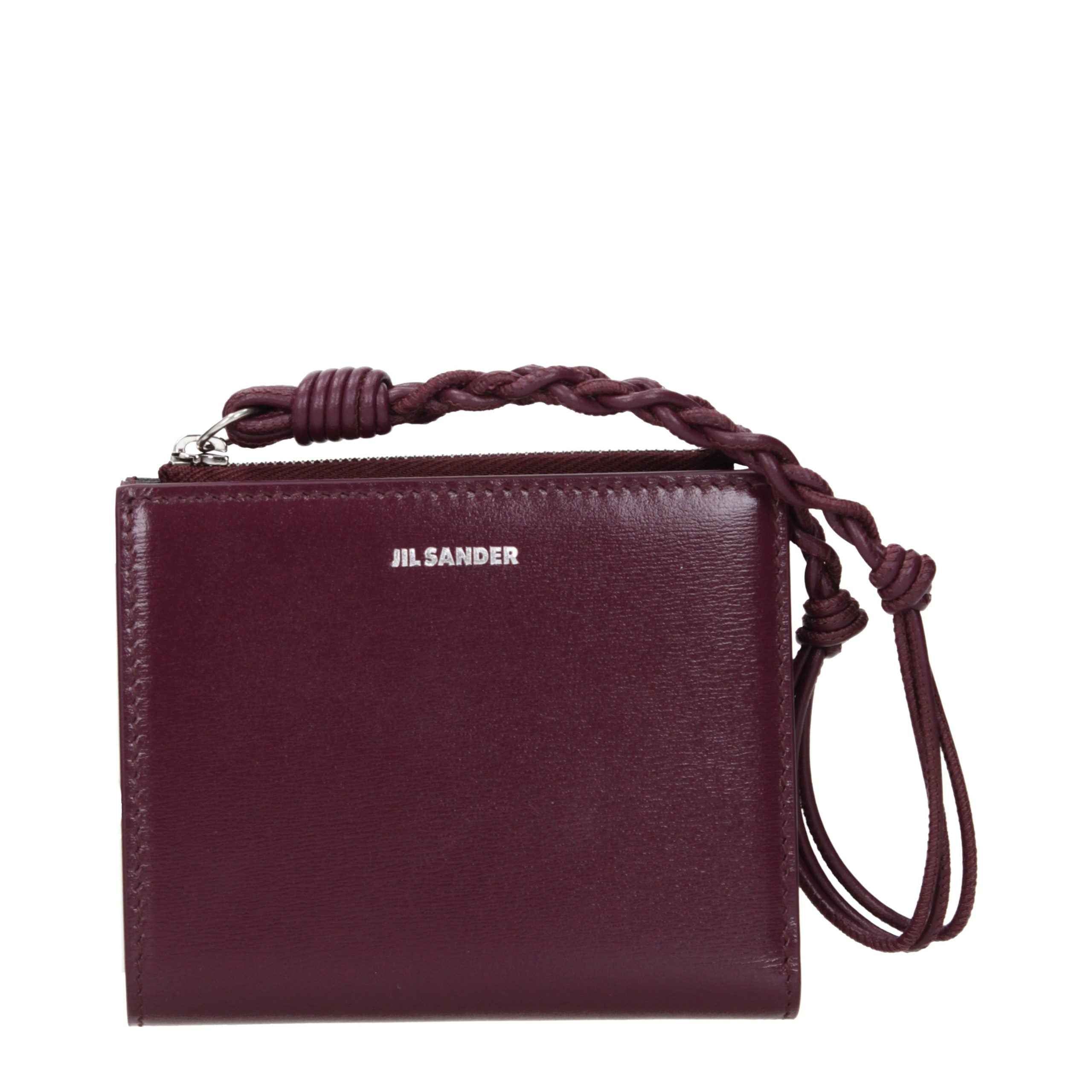 Jil Sander Red Leather Wallet