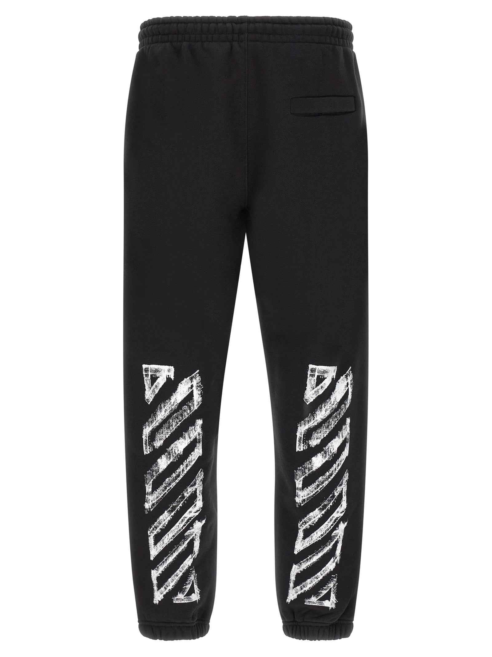 Off-White Black Cotton Joggers (Workout Pants)