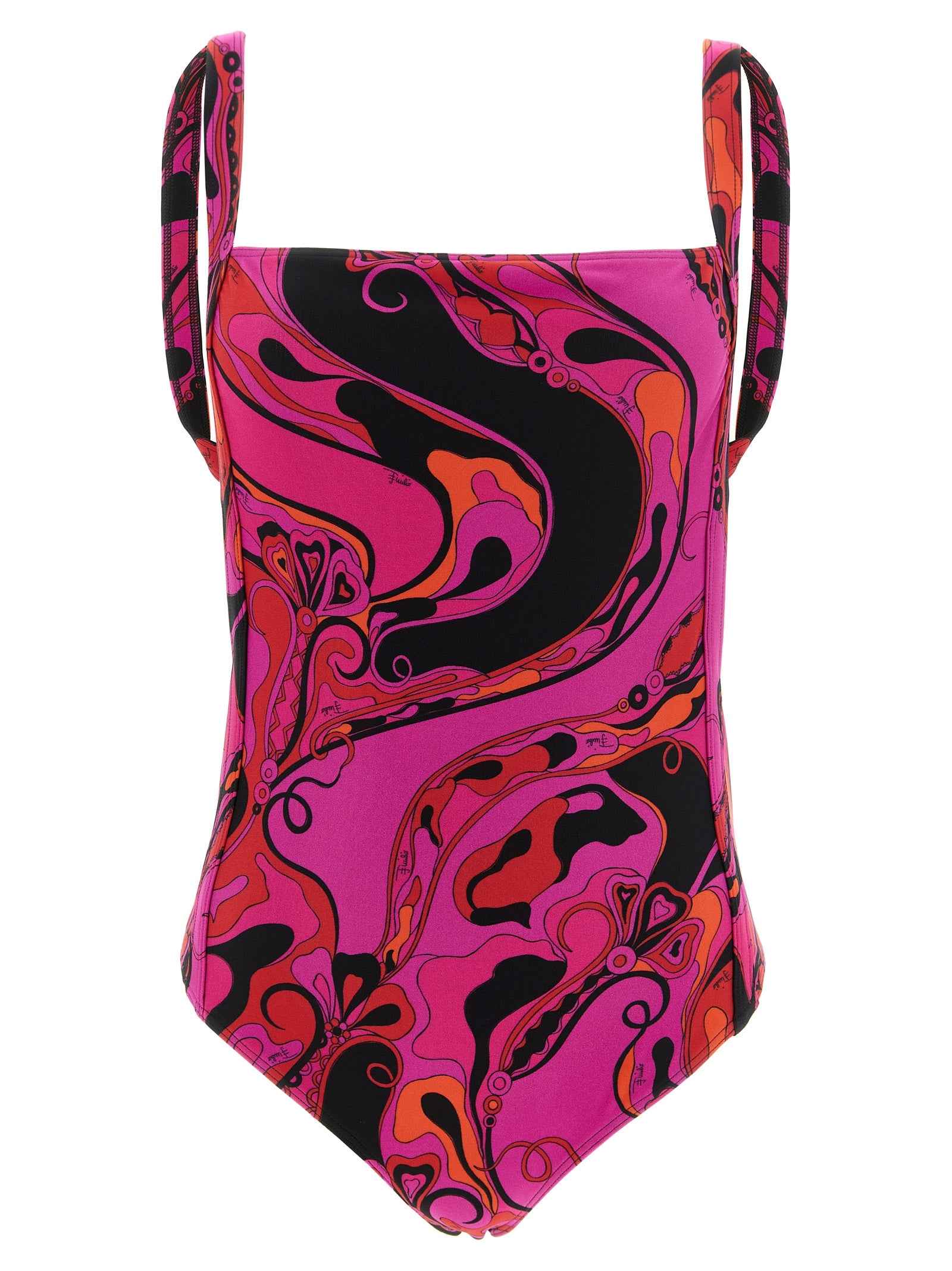 Emilio Pucci Fuchsia Polyamide One-Piece Swimsuit