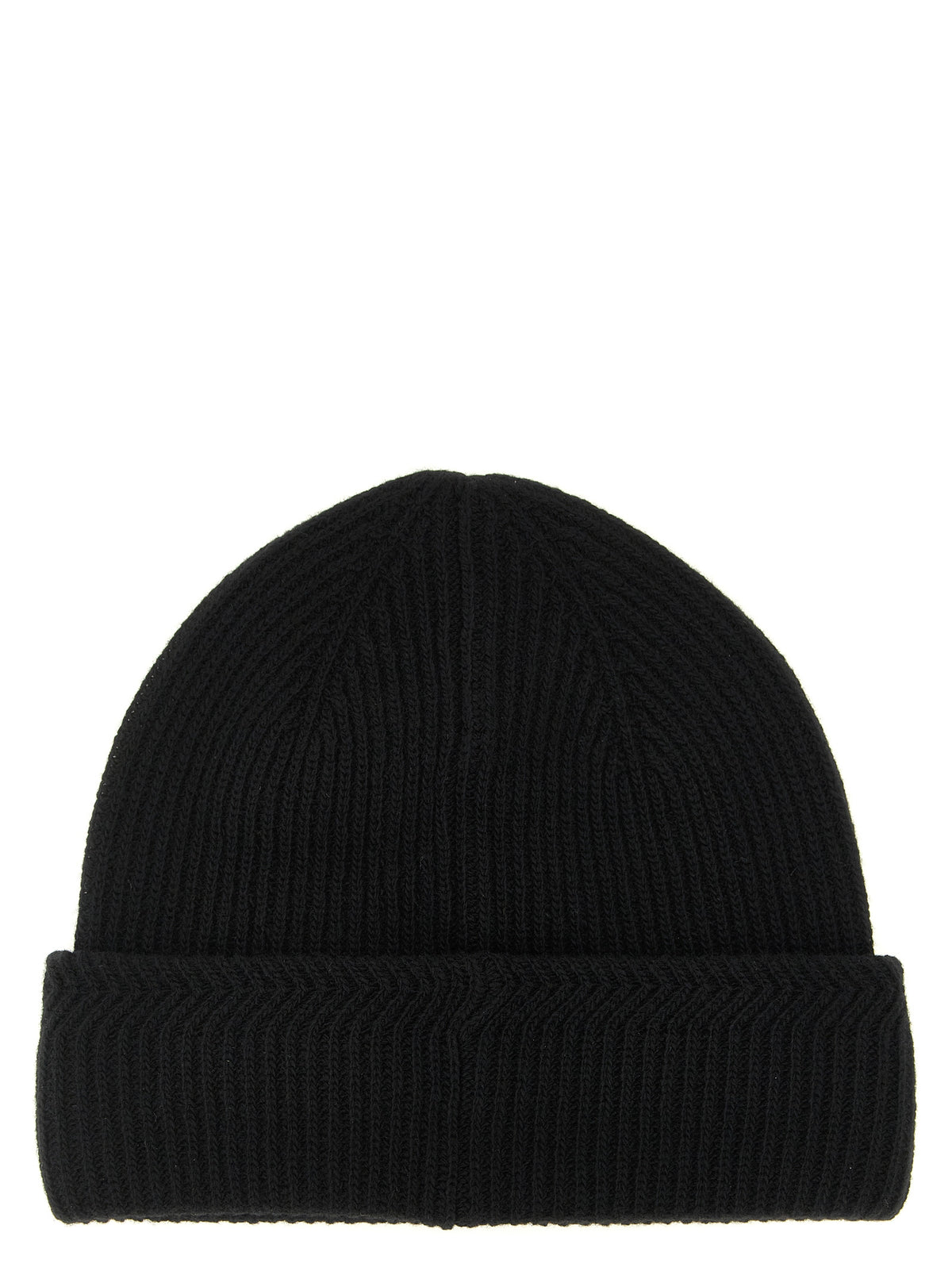Moncler Black Virgin Wool Beanie