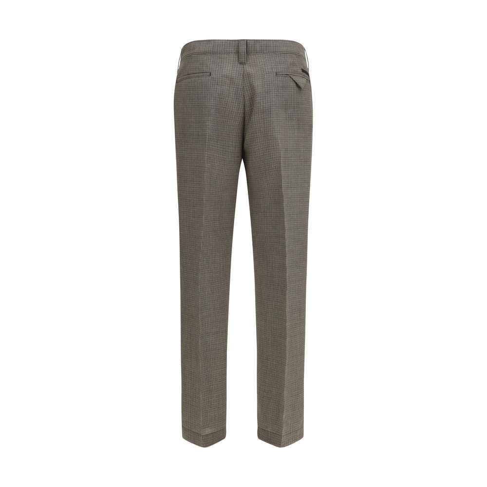 Prada Brown Wool Oves Aries Pants