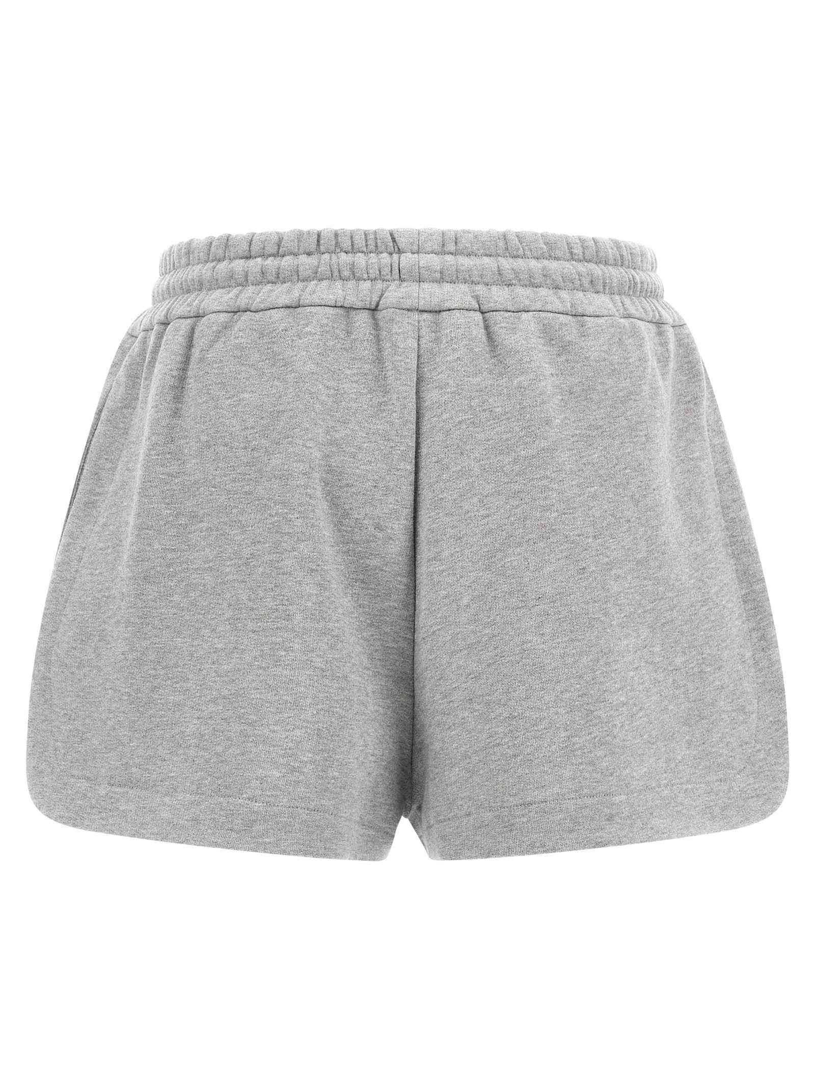Fendi Gray Cotton Bermuda Shorts