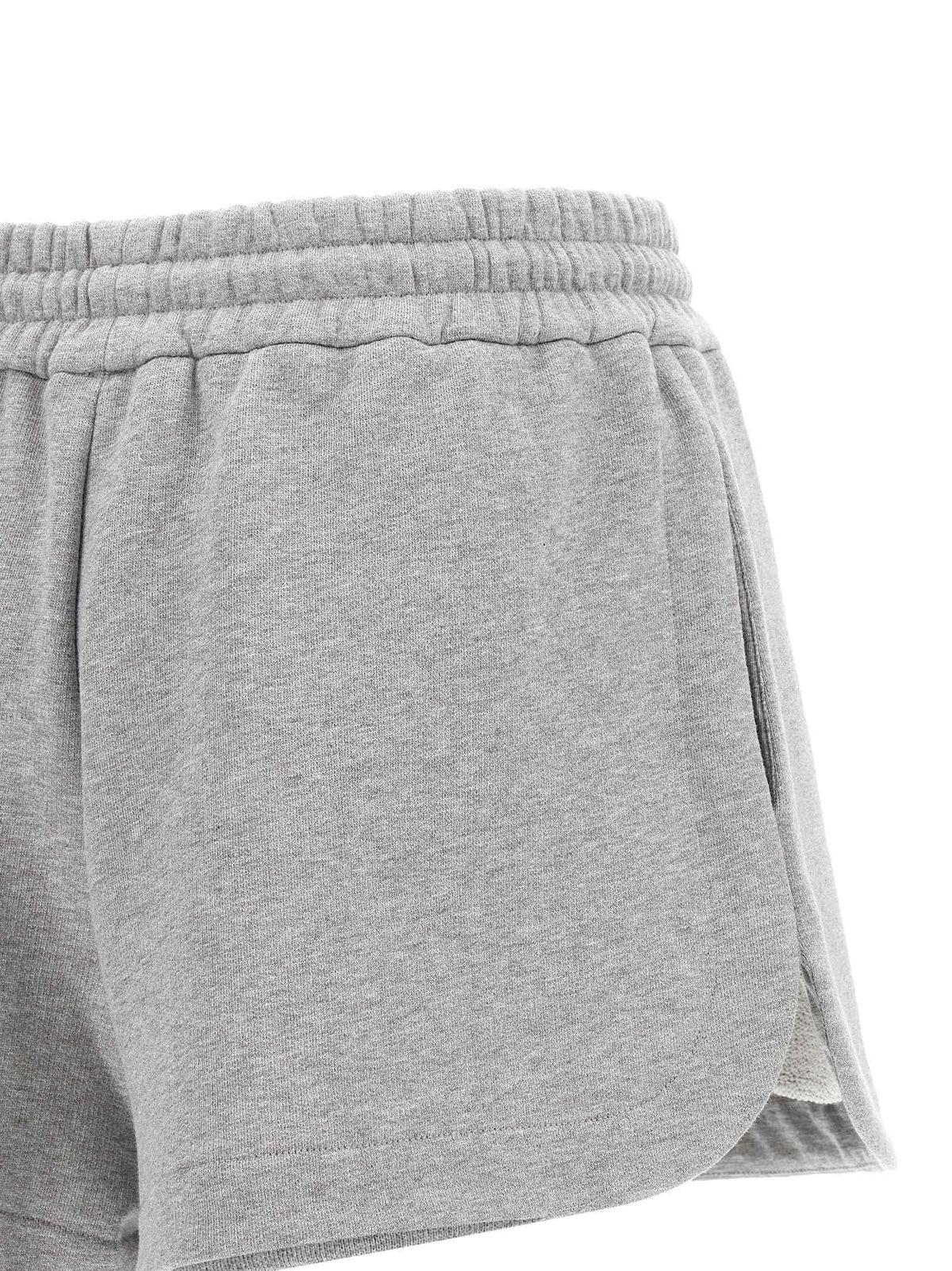 Fendi Gray Cotton Bermuda Shorts