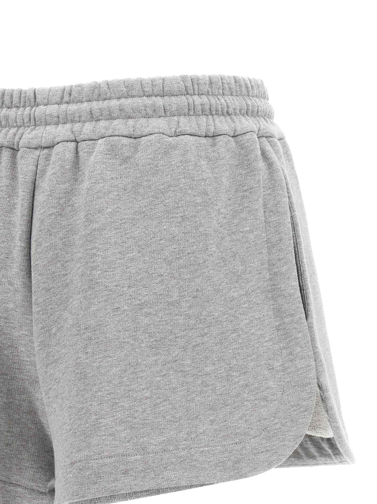 Fendi Gray Cotton Bermuda Shorts