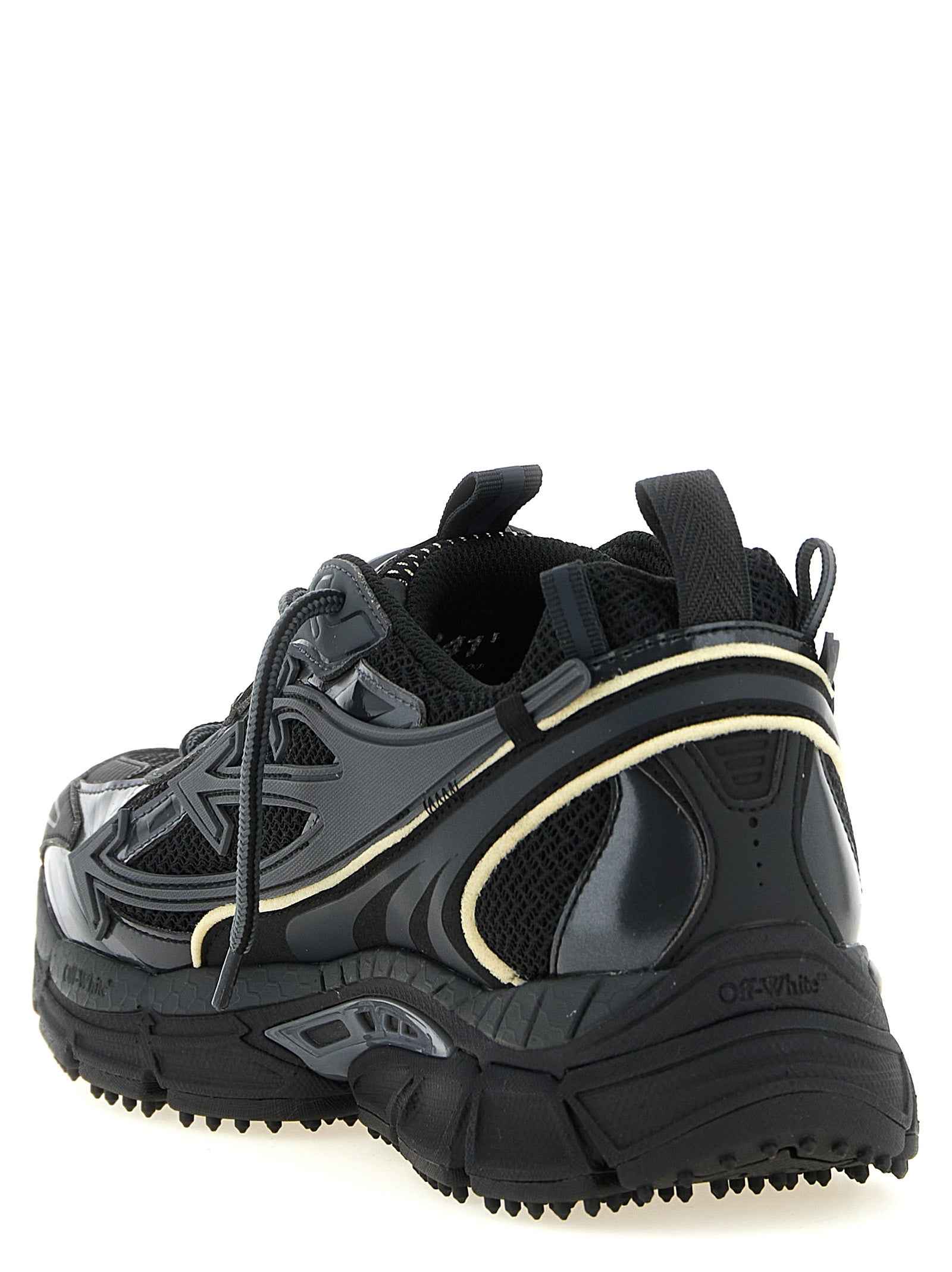 Off-White Black Polyethylene Athletic Sneakers