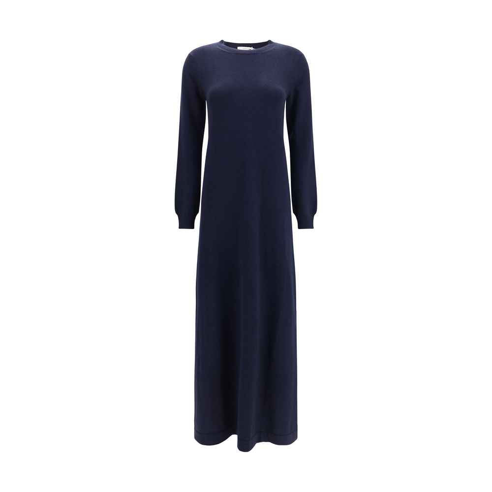 Malo Blue Cashmere Casual Dress