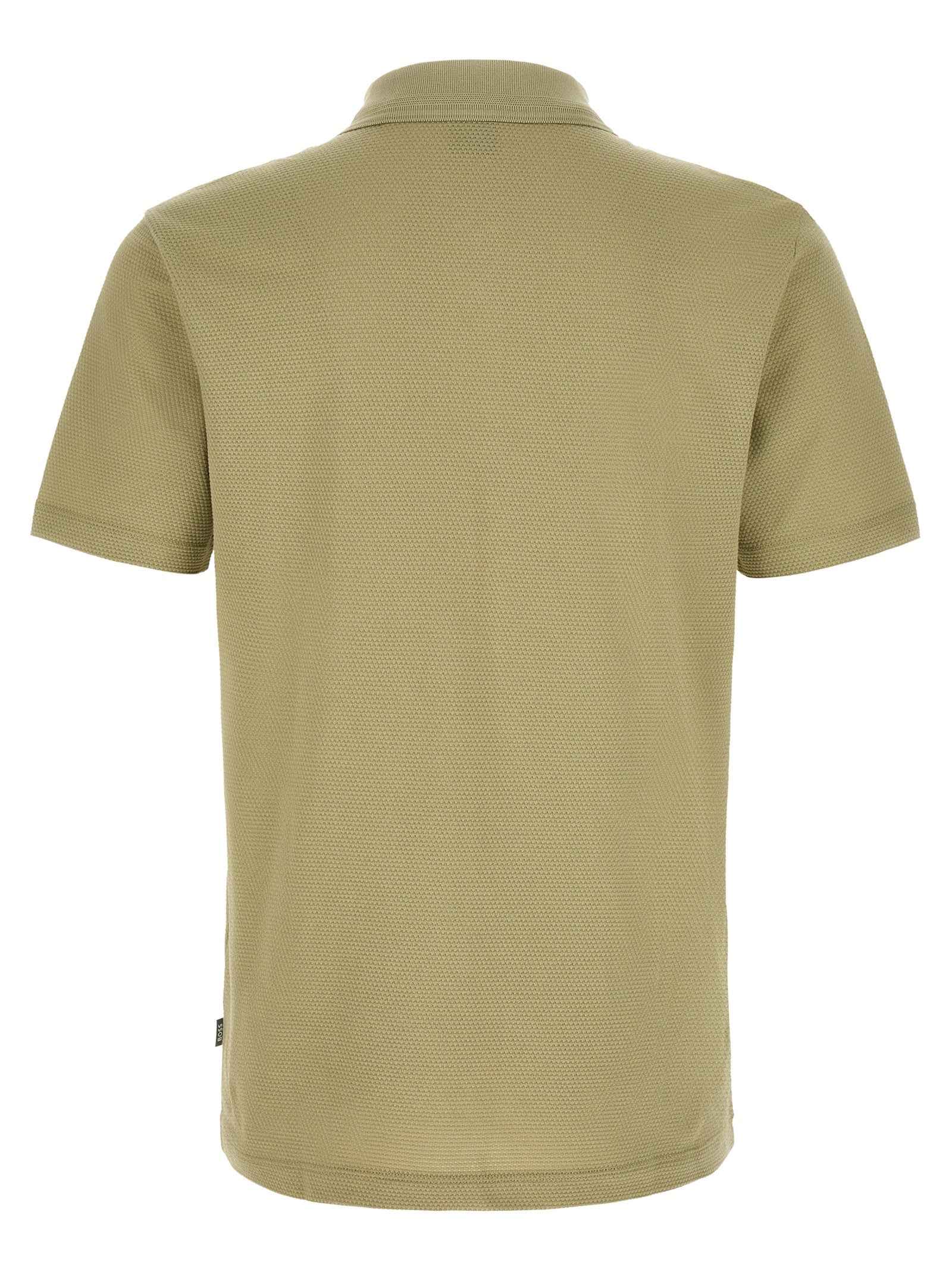 Hugo Boss Beige Cotton Polo Shirt