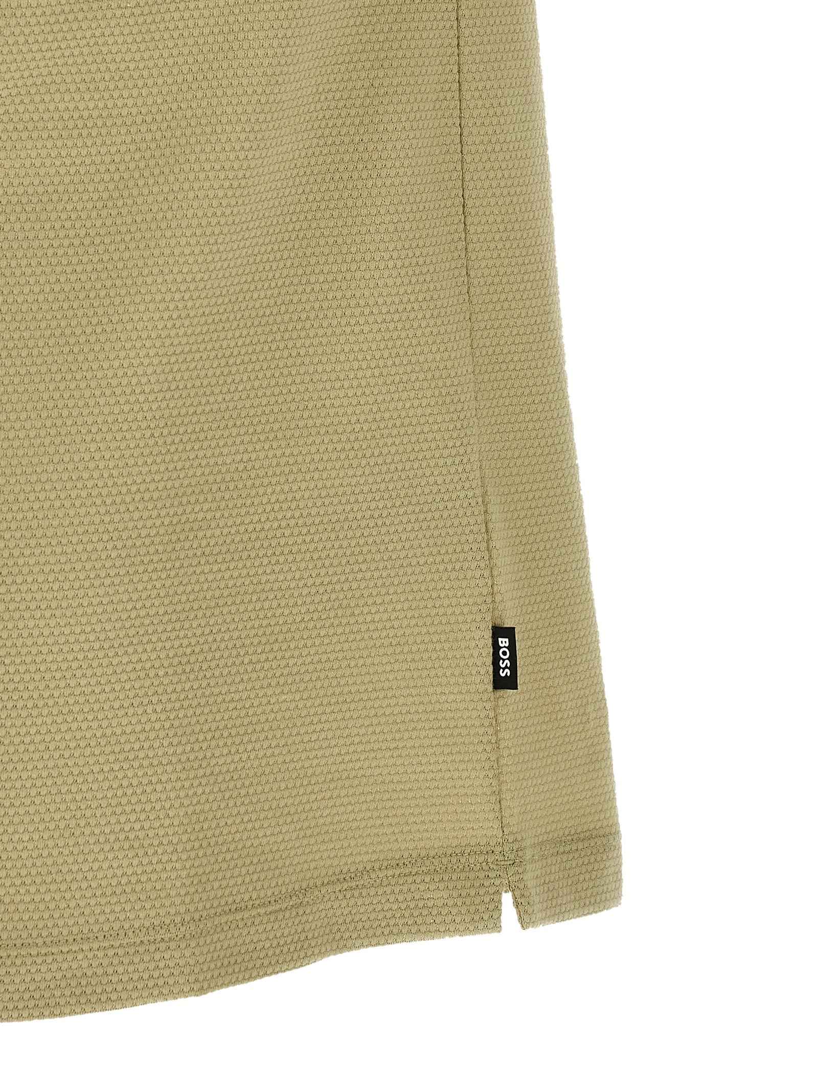 Hugo Boss Beige Cotton Polo Shirt