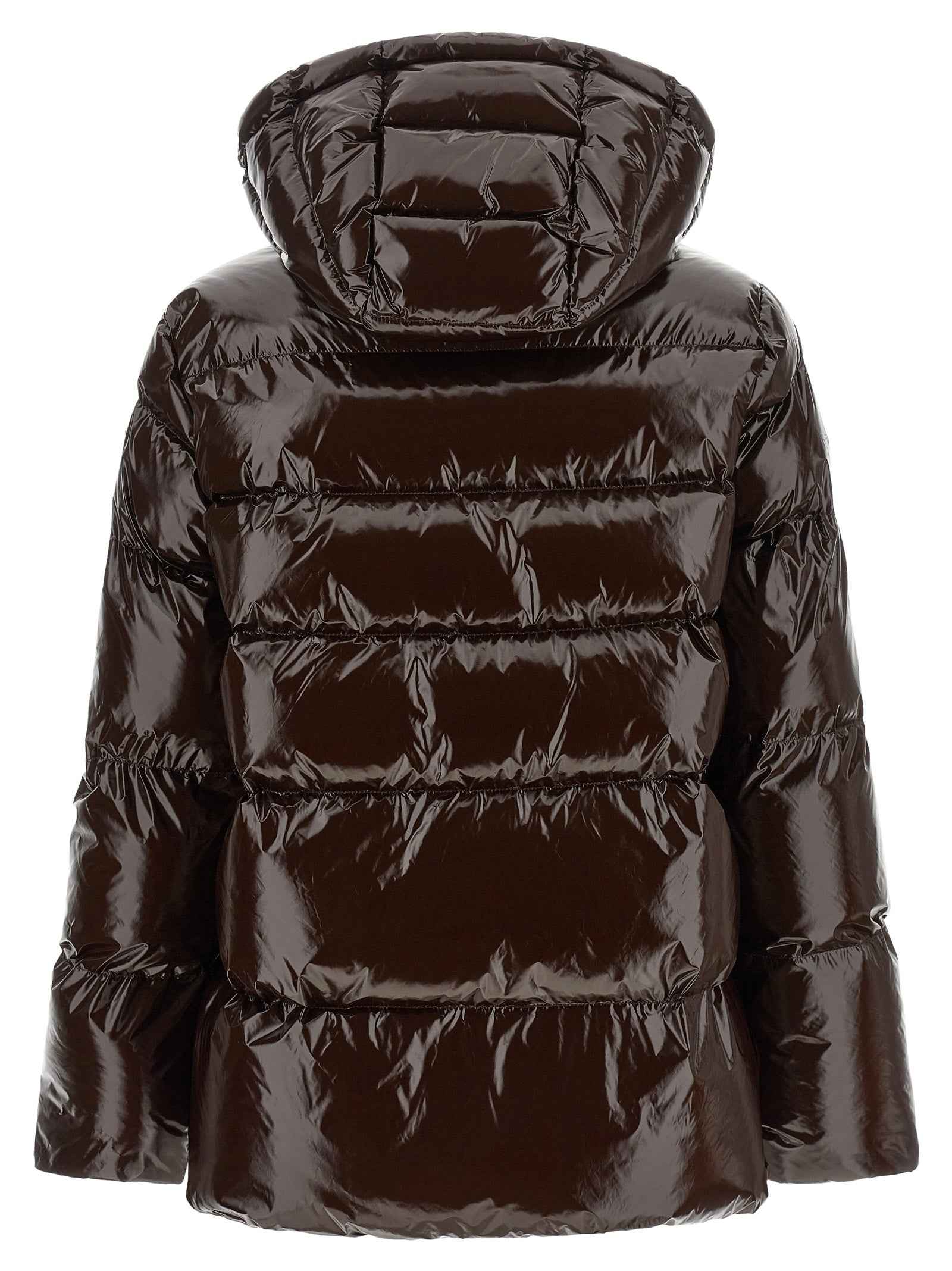PINKO Brown Polyamide Full-Length Jacket