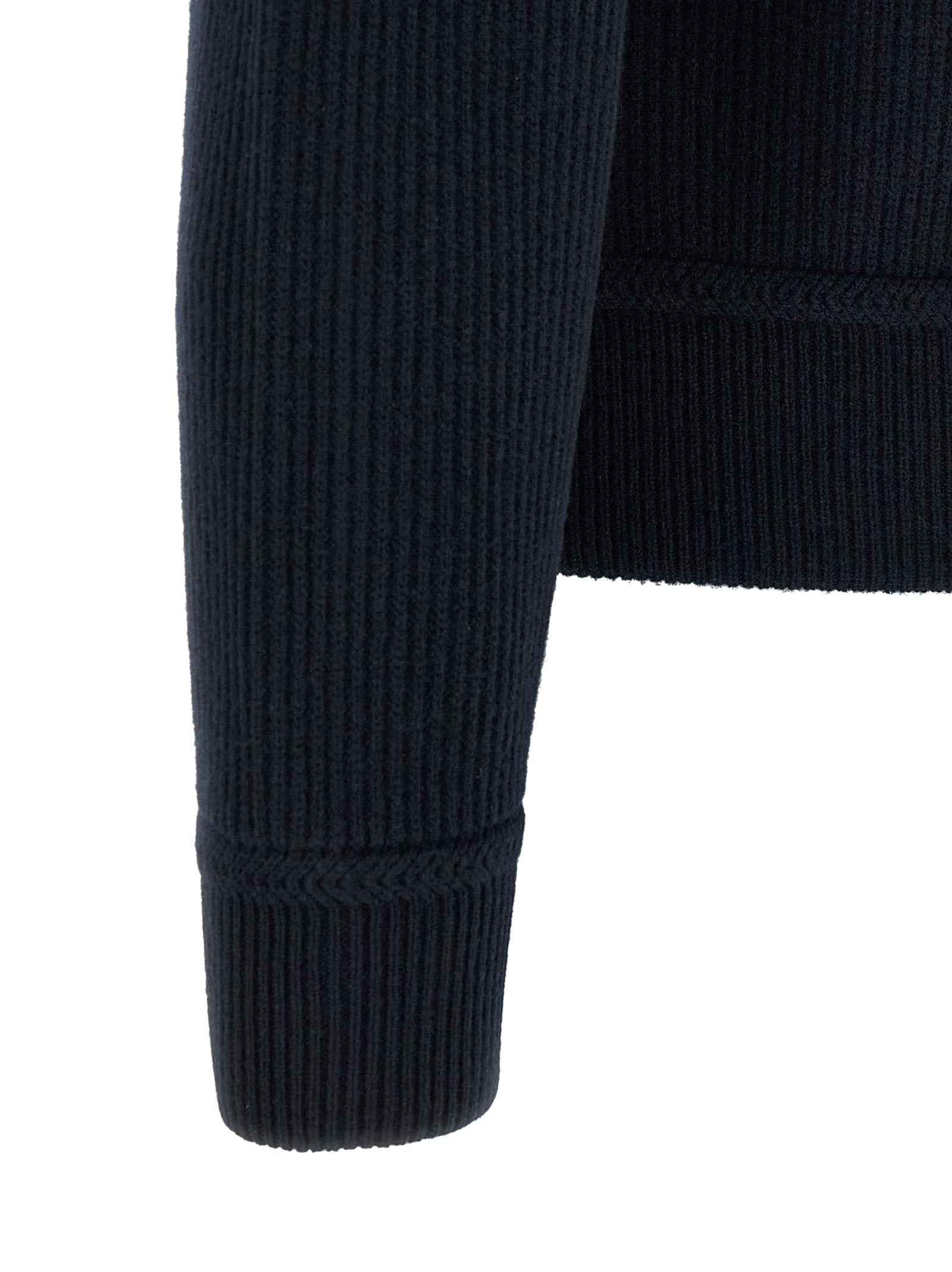 Tom Ford Blue Virgin Wool Full-Length Jacket