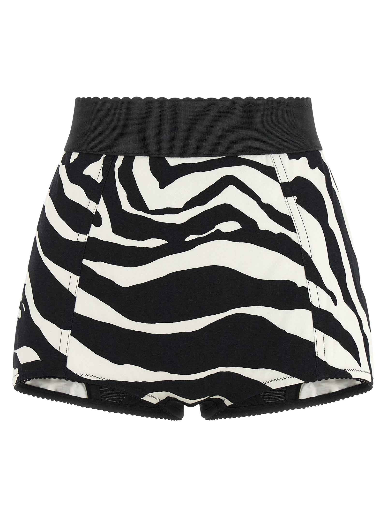 Dolce & Gabbana Bicolor Cotton Bermuda Shorts