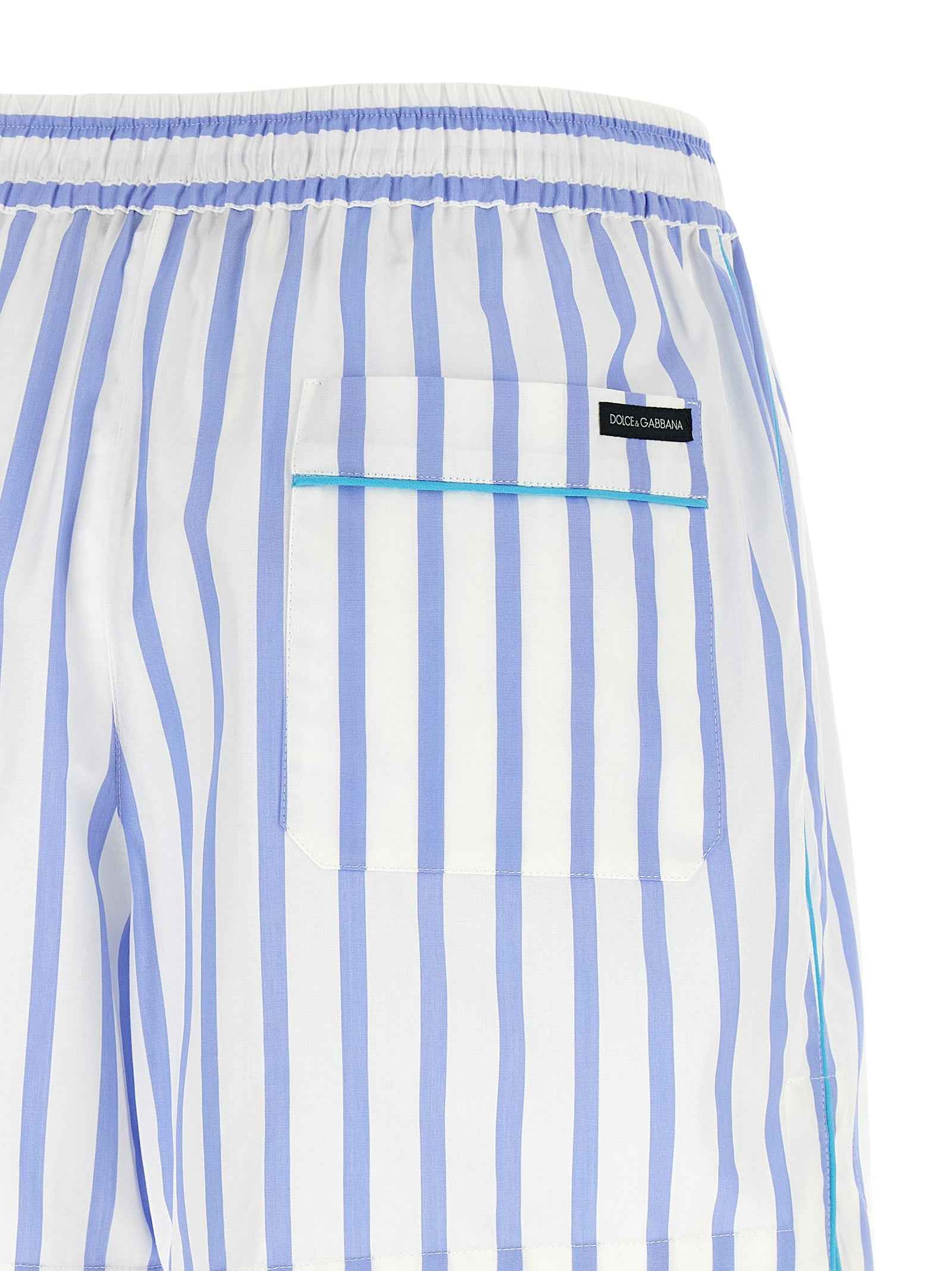 Dolce & Gabbana Blue Cotton Bermuda Shorts