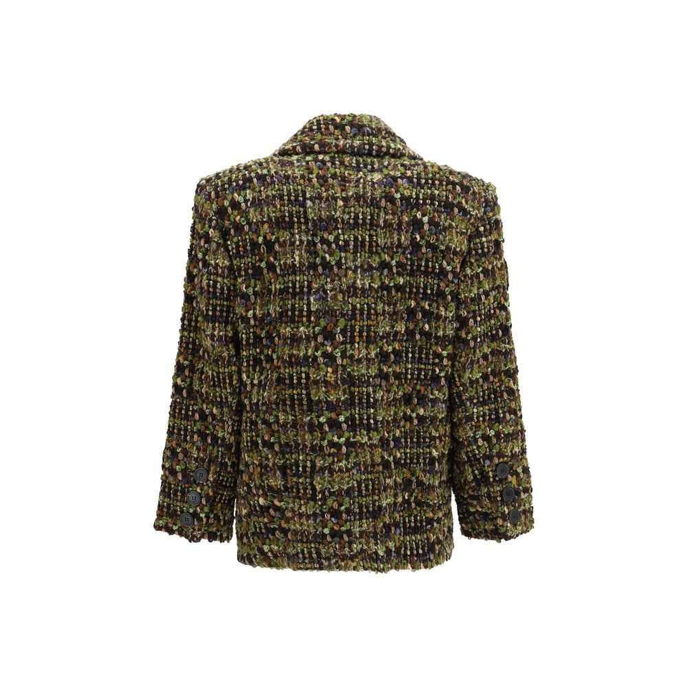Saint Laurent Multicolor Wool Oves Aries Full-Length Jacket