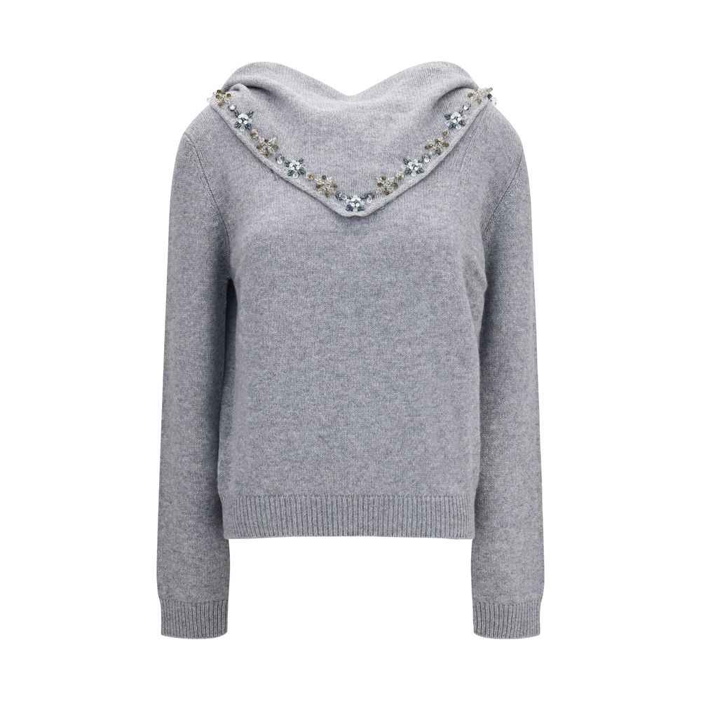 Prada Gray Cashmere Sweatshirt