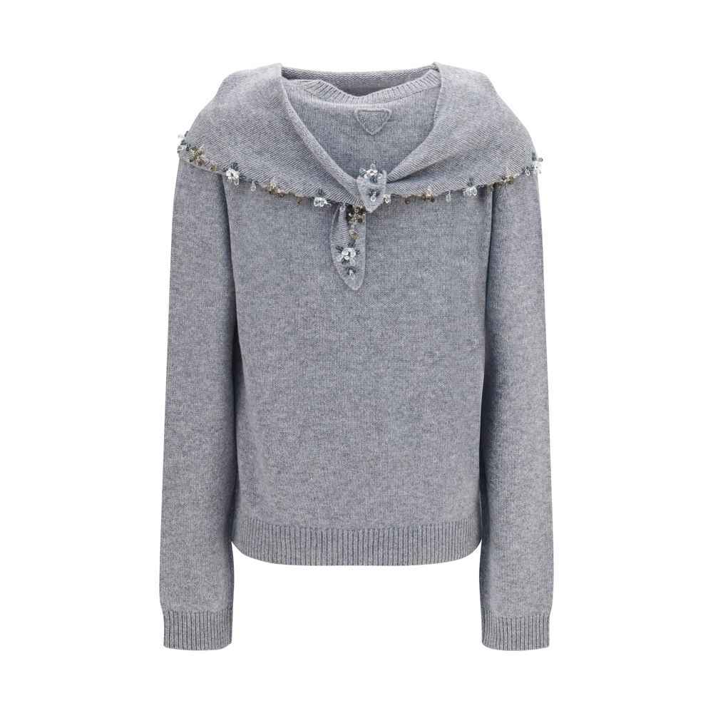 Prada Gray Cashmere Sweatshirt