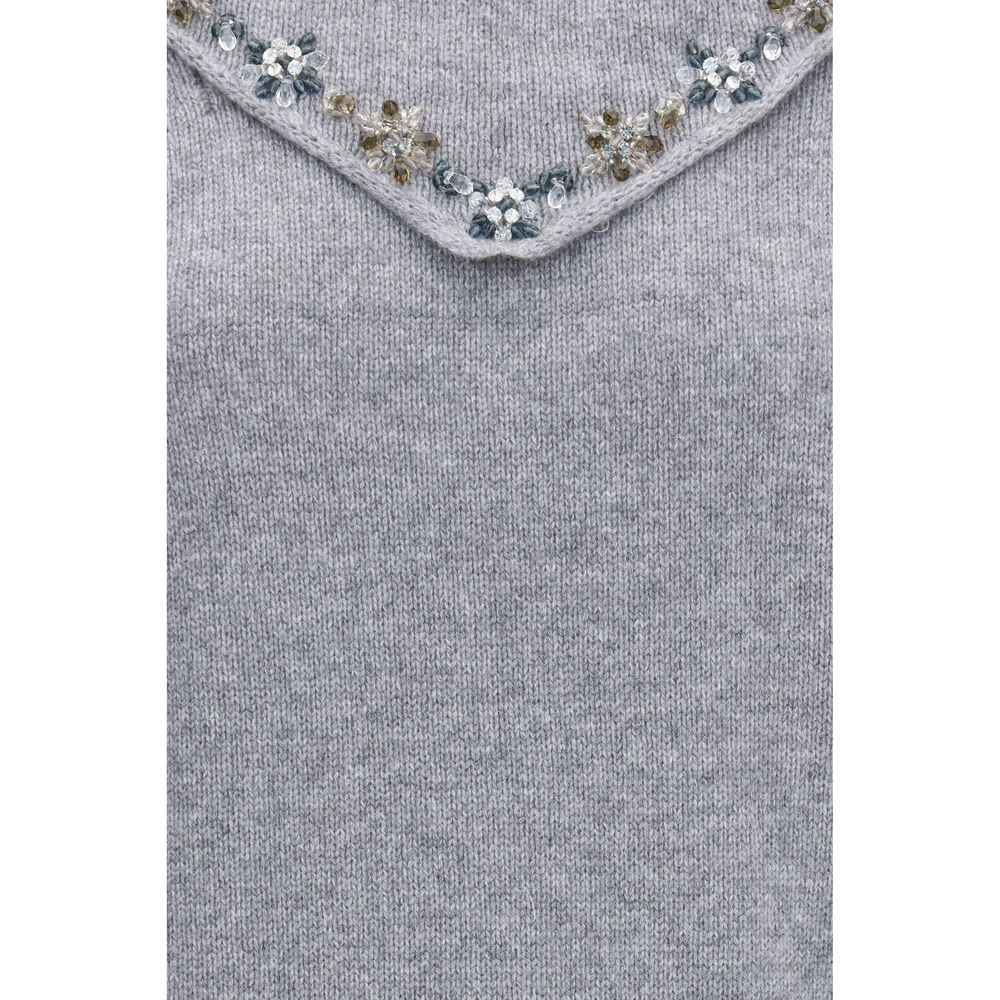 Prada Gray Cashmere Sweatshirt