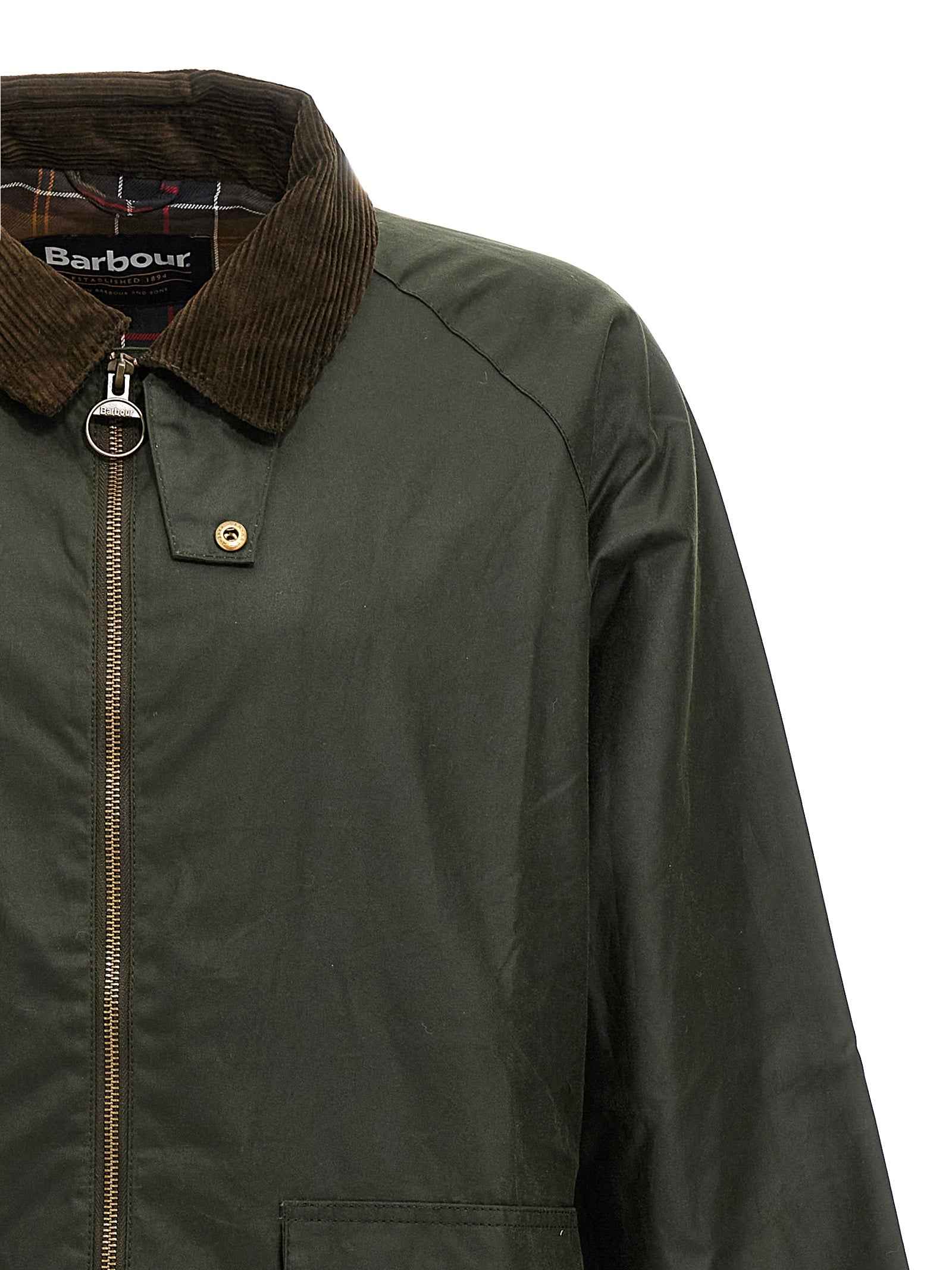 Barbour Bicolor Cotton Full-Length Jacket