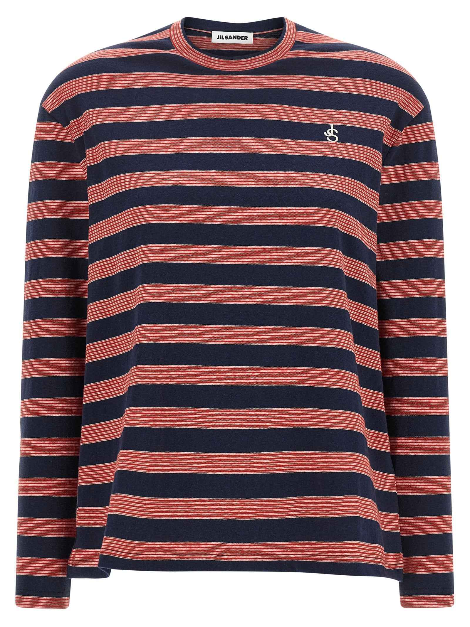 Jil Sander Multicolor Cotton Long Sleeve T-Shirt